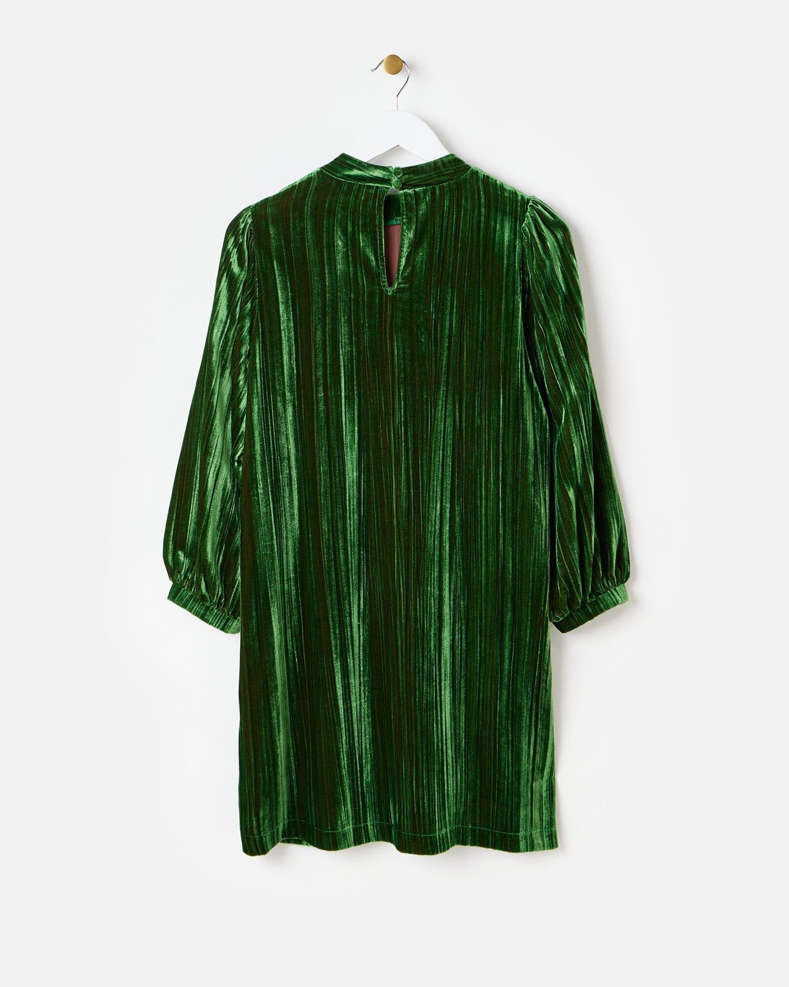 Textured Green Velvet Mini Dress | Oliver Bonas Textured Green Velvet Mini Dress | Oliver Bonas