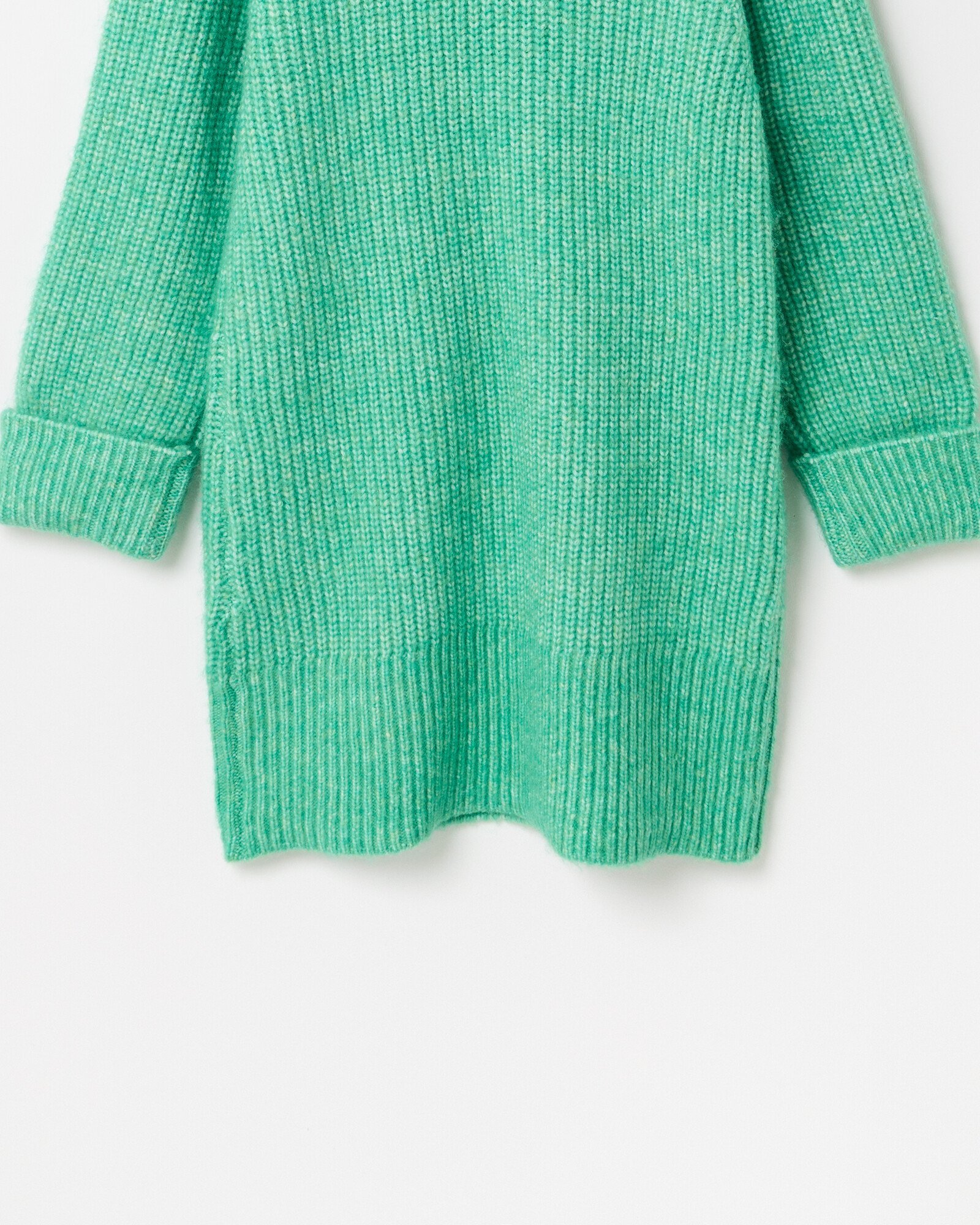 Green Roll Neck Knitted Jumper Dress Oliver Bonas