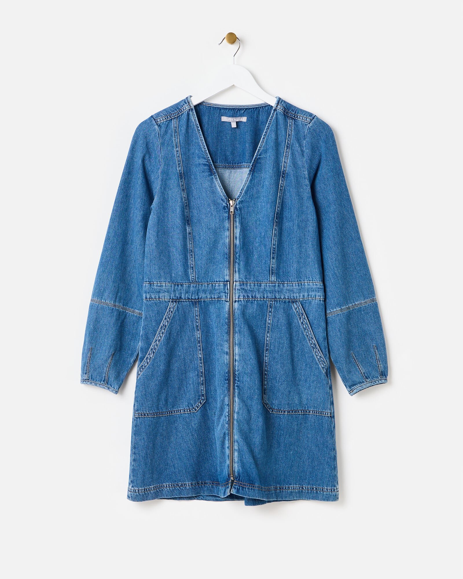 white christmas dresses Dress - Denim - For children main image 1