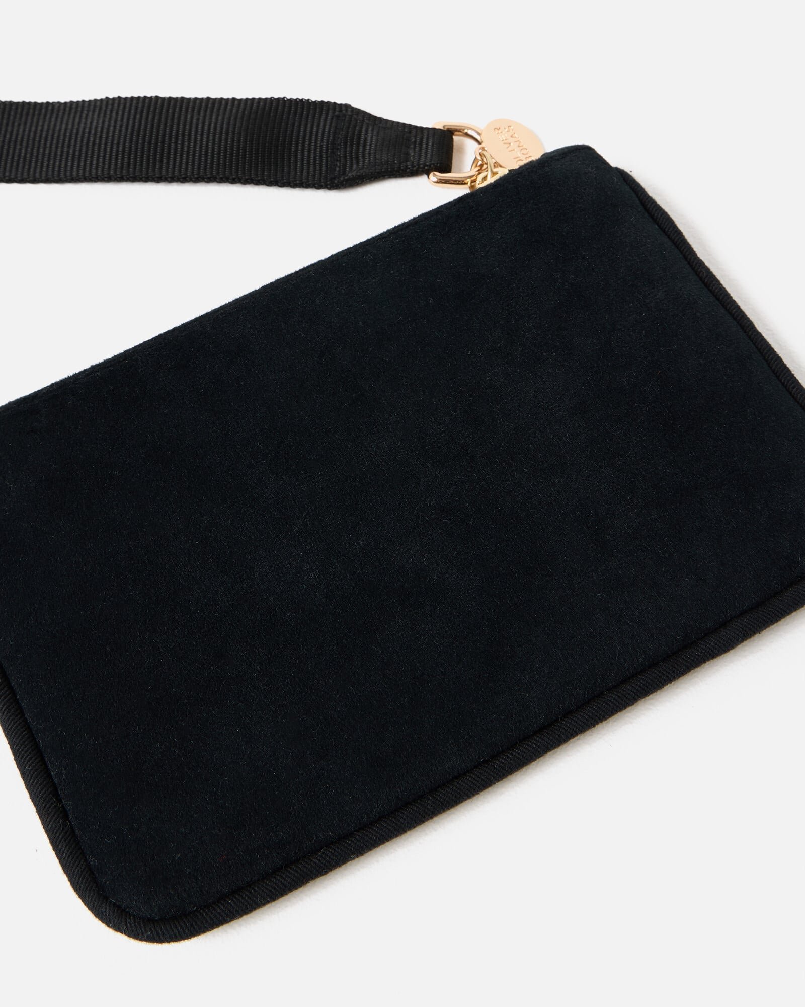 Black Beaded Cassette Zipped Pouch | Oliver Bonas