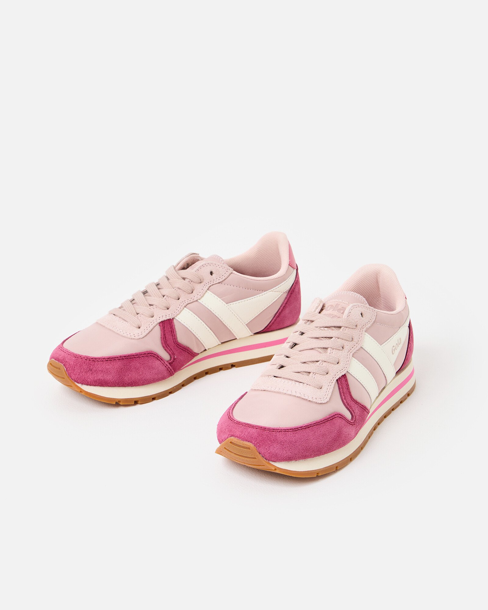 Gola Daytona Chute Rose Cerise & White Trainers | Oliver Bonas IE