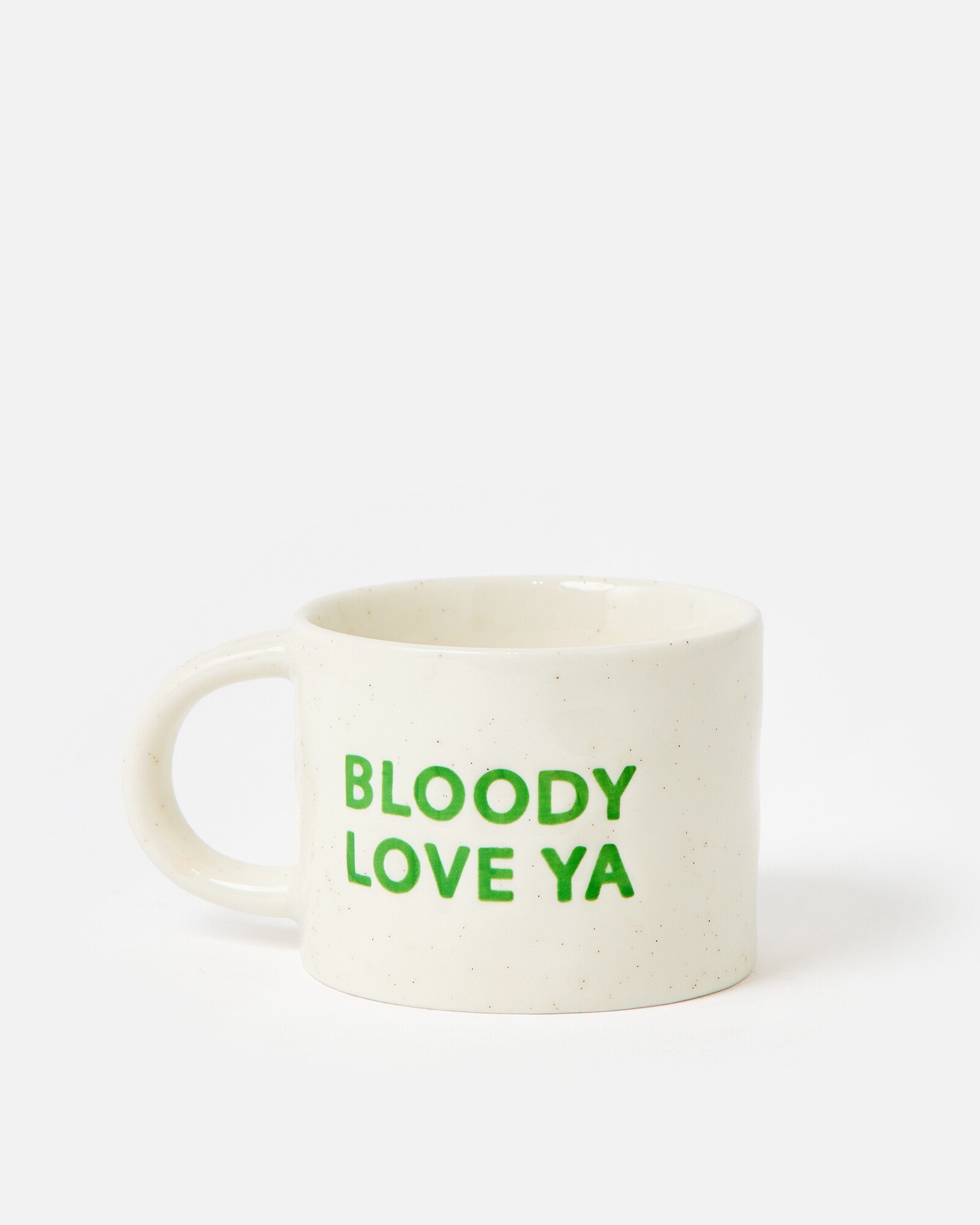 Bloody Love Ya Speckle Ceramic Mug | Oliver Bonas