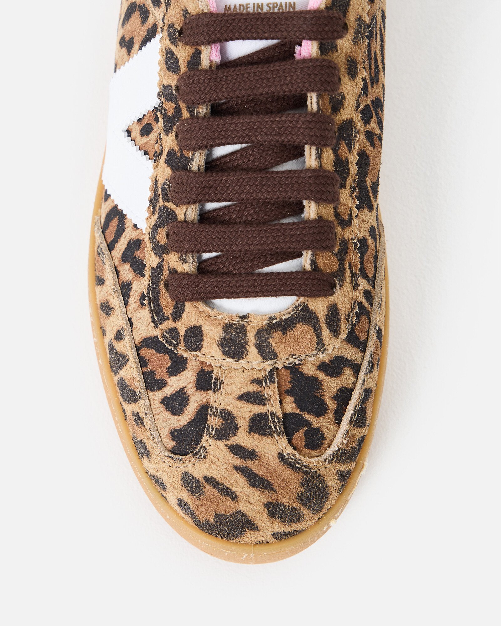 Victoria Berlin Leopard Print Suede Trainers Oliver Bonas