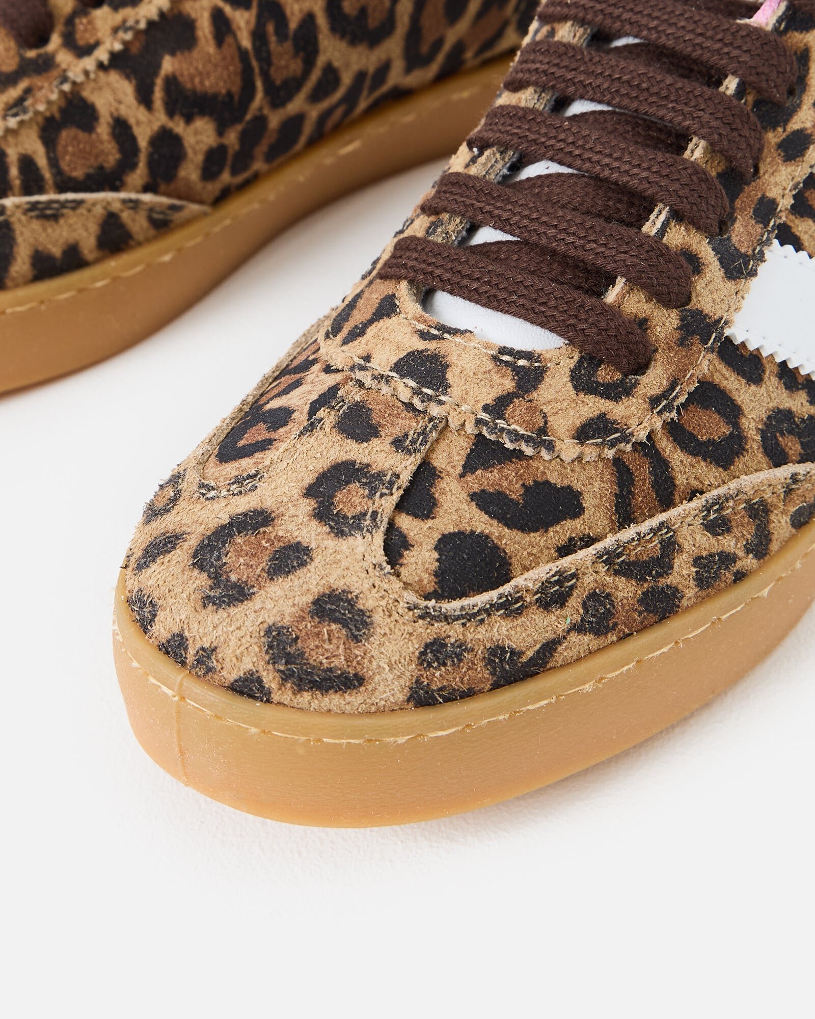 Victoria Berlin Leopard Print Suede Trainers | Oliver Bonas