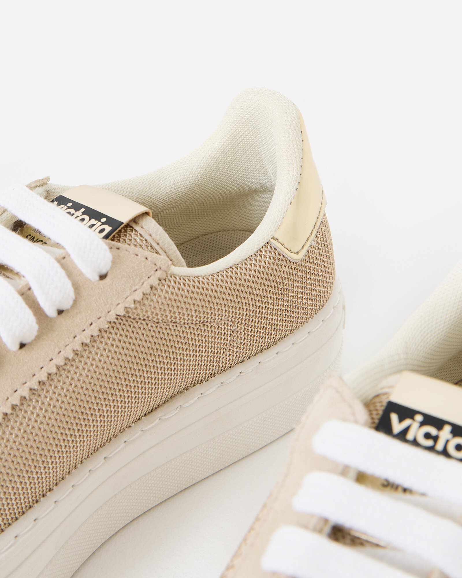 Victoria Barcelona Cream Platform Trainers Oliver Bonas