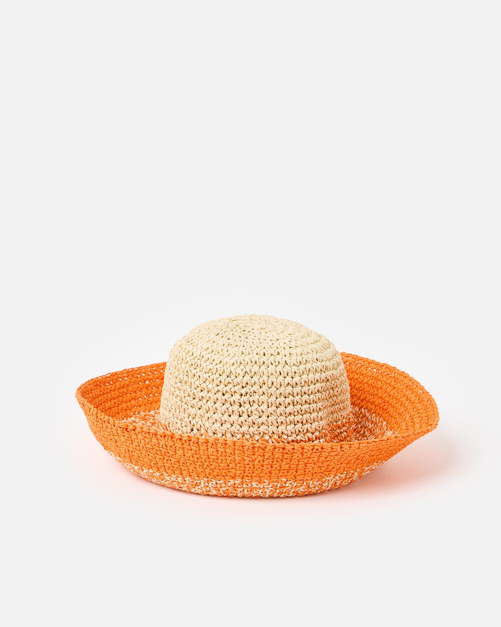 リタエアー オプションパック フルセット+おまけ付き① Orange Ombre Straw Bucket Hat | Oliver Bonas