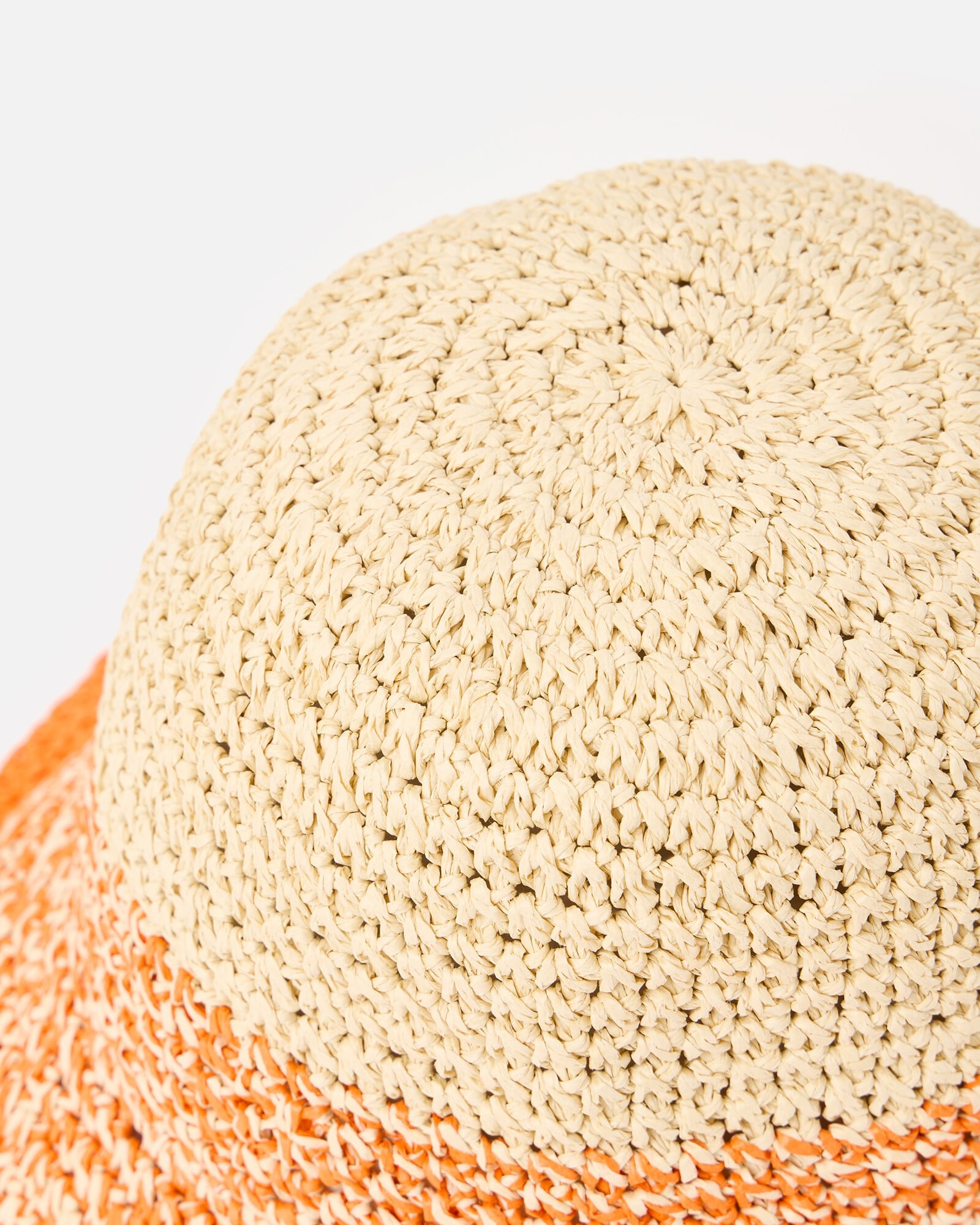Orange Ombre Straw Bucket Hat | Oliver Bonas