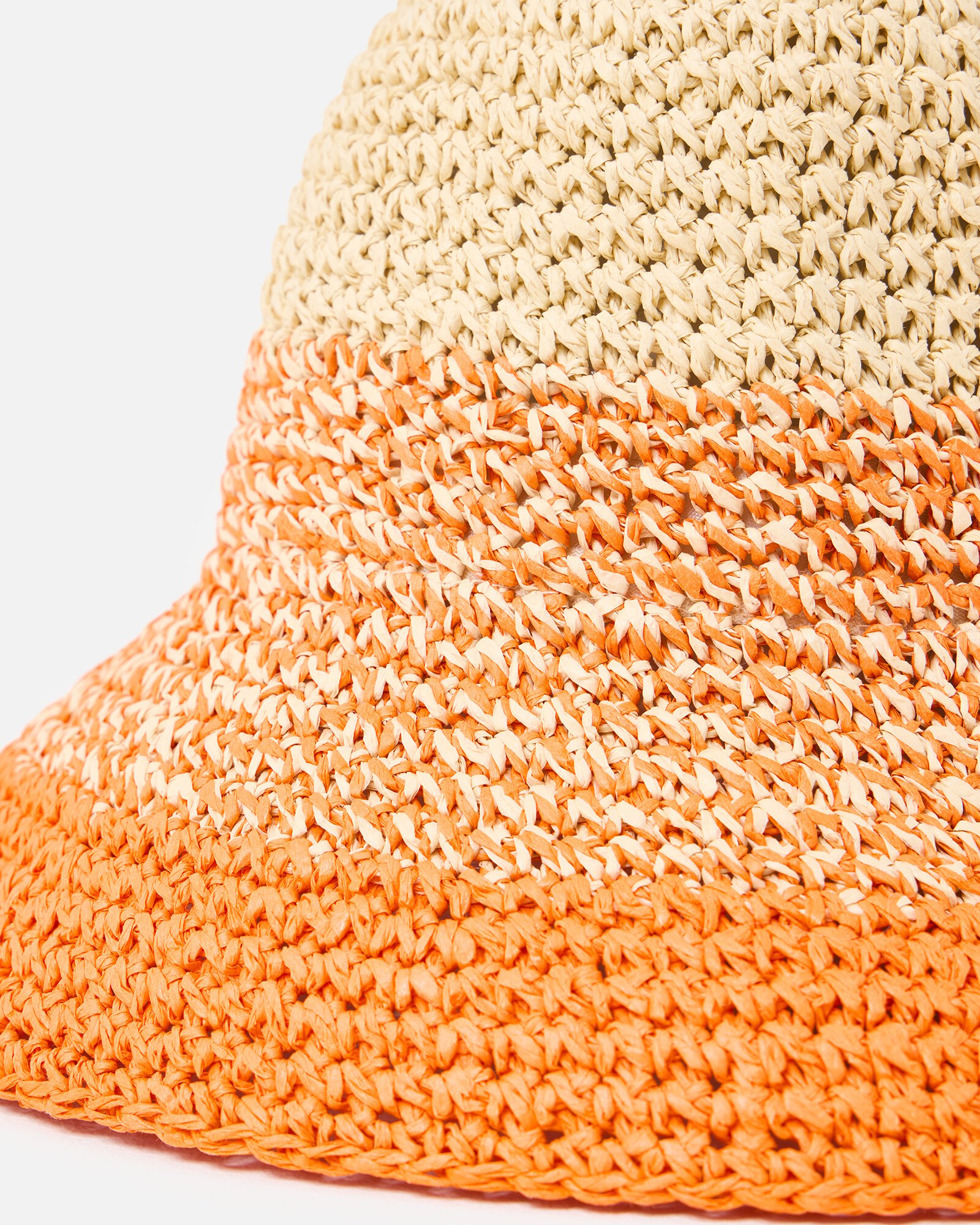 Orange Ombre Straw Bucket Hat | Oliver Bonas