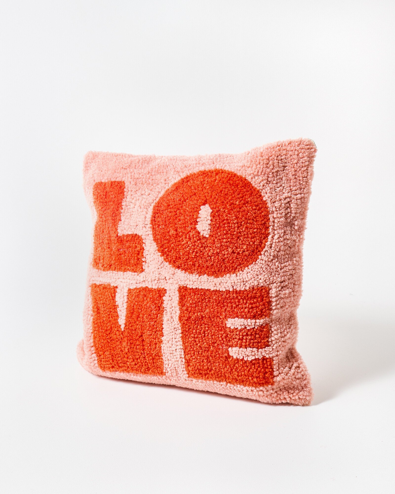 Love Pink Tufted Cushion Cover 45x45cm