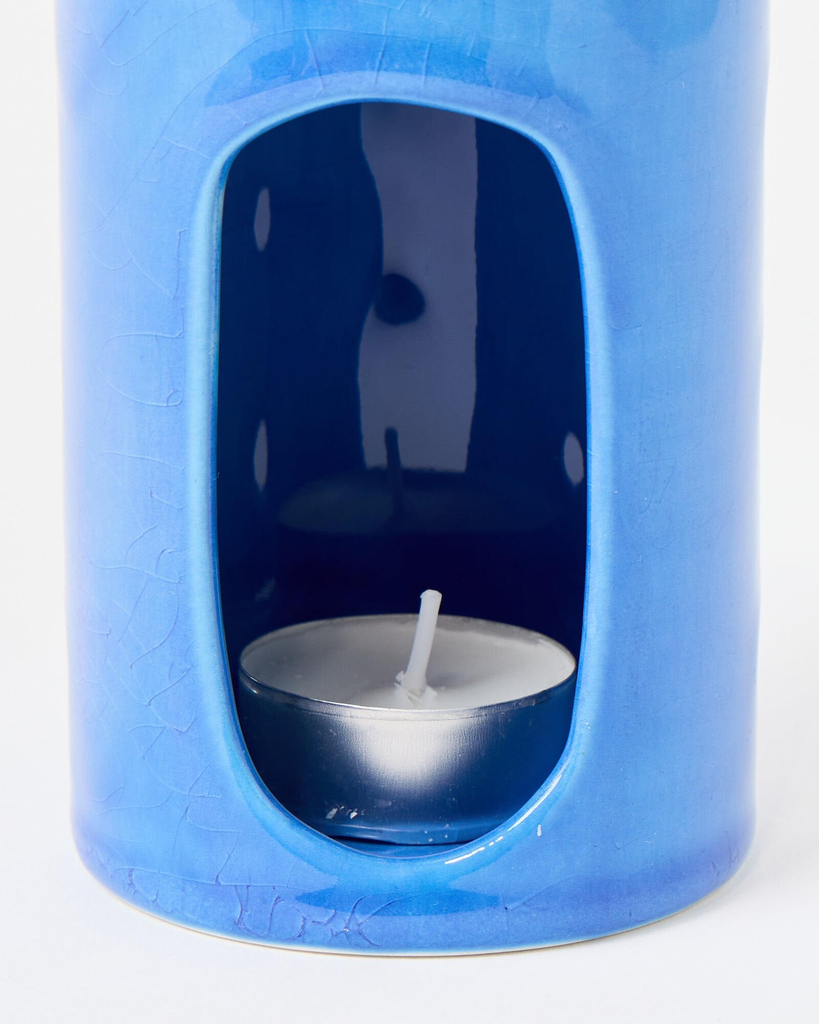 Bobbin Blue Ceramic Oil Burner | Oliver Bonas