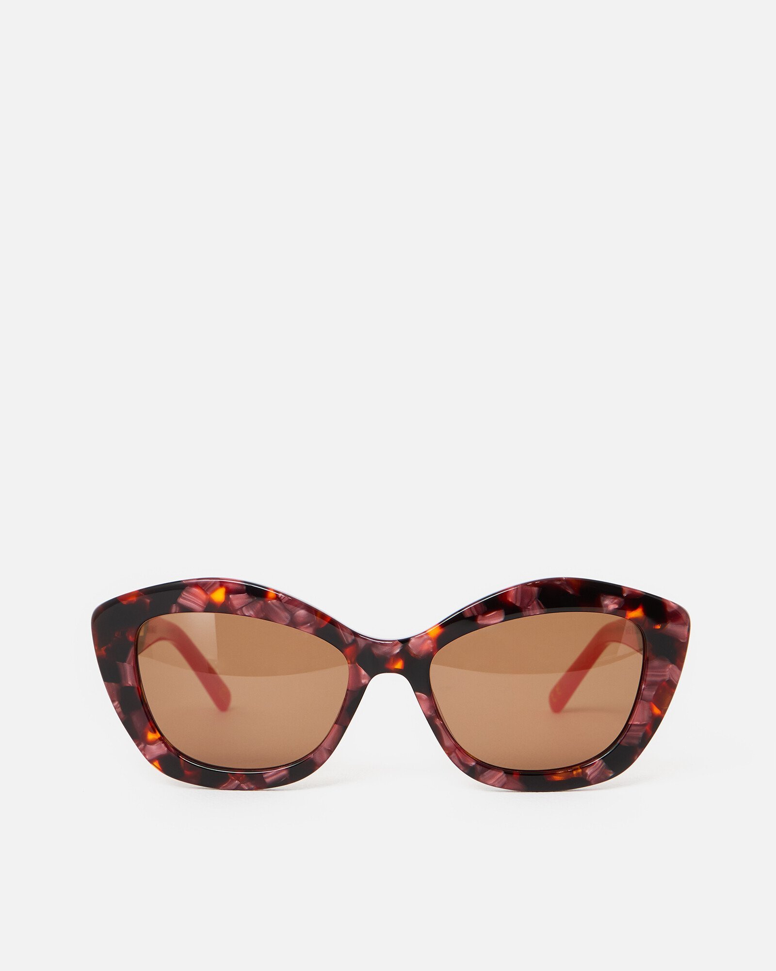 Pink Faux Tortoiseshell Cat Eye Sunglasses Oliver Bonas