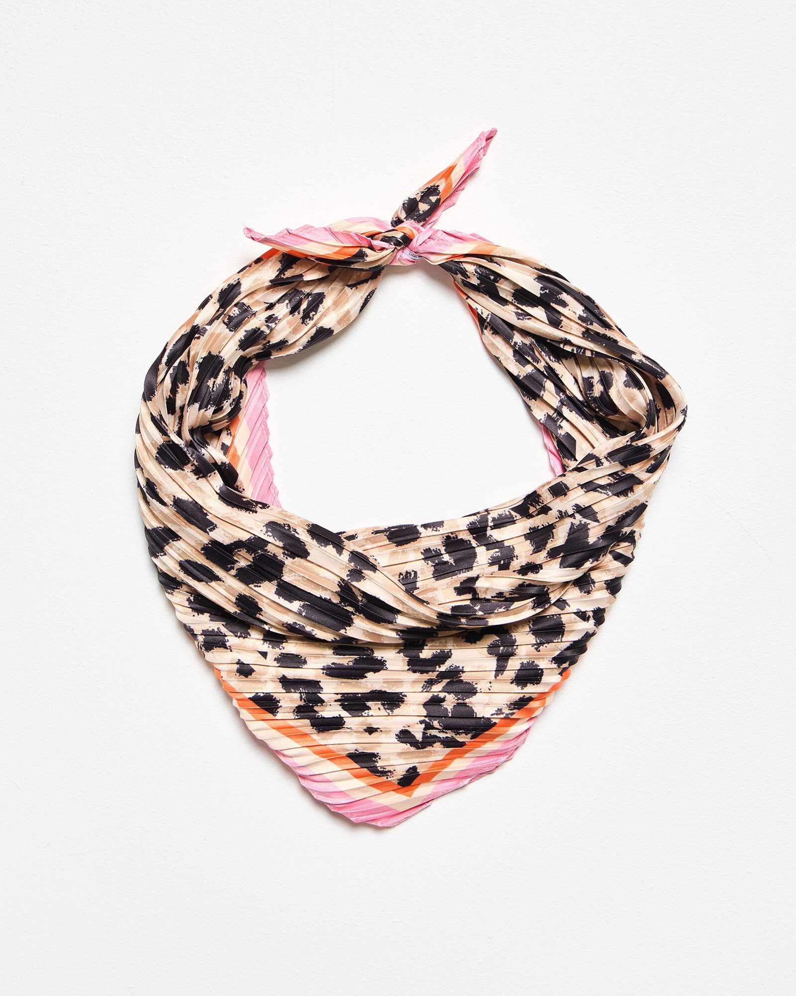 小物 NKNIT boa wave scarf leopard NKNIT boa wave scarf leopard
