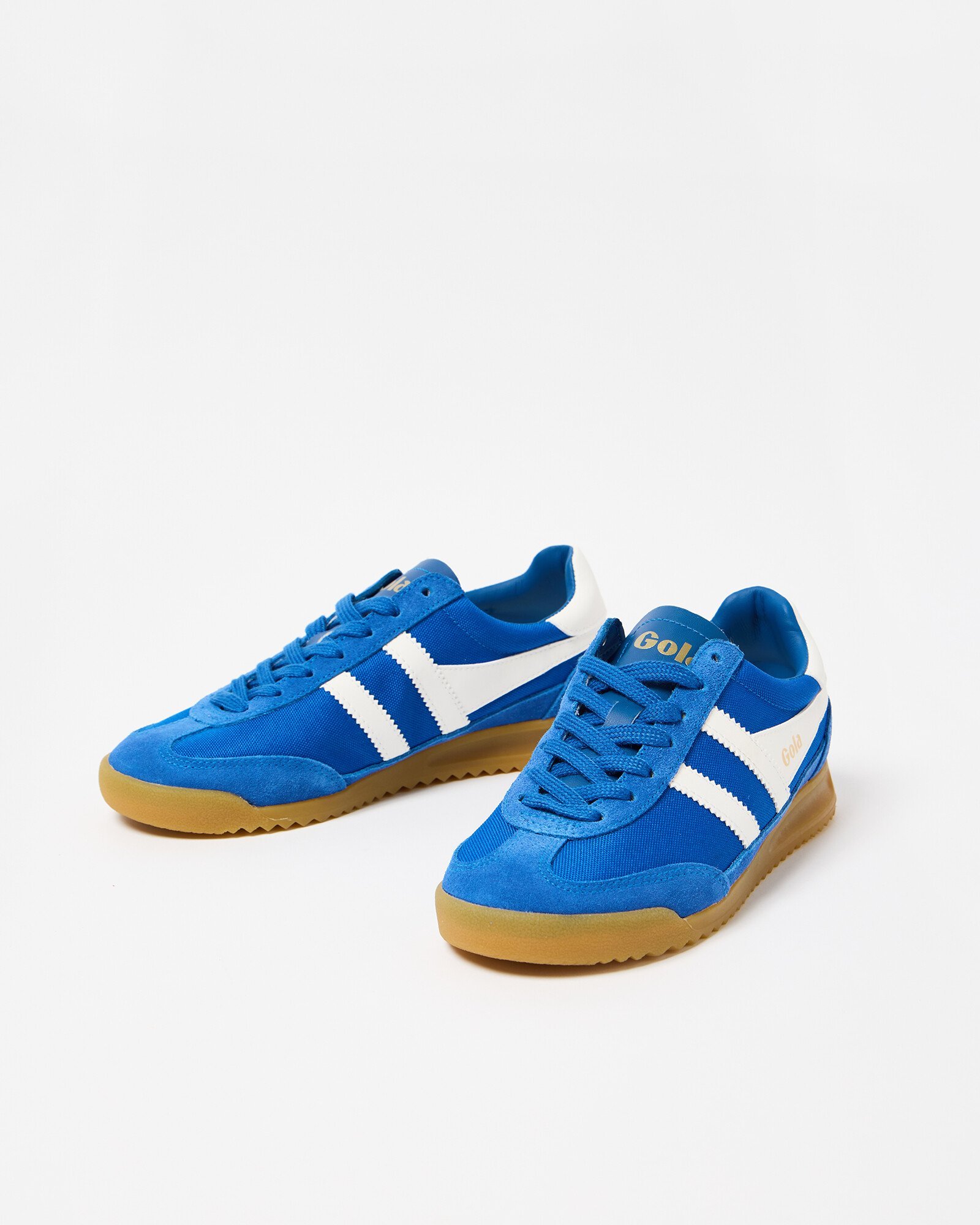 Gola Tornado Blue Sapphire Leather Trainers Oliver Bonas - Main Image