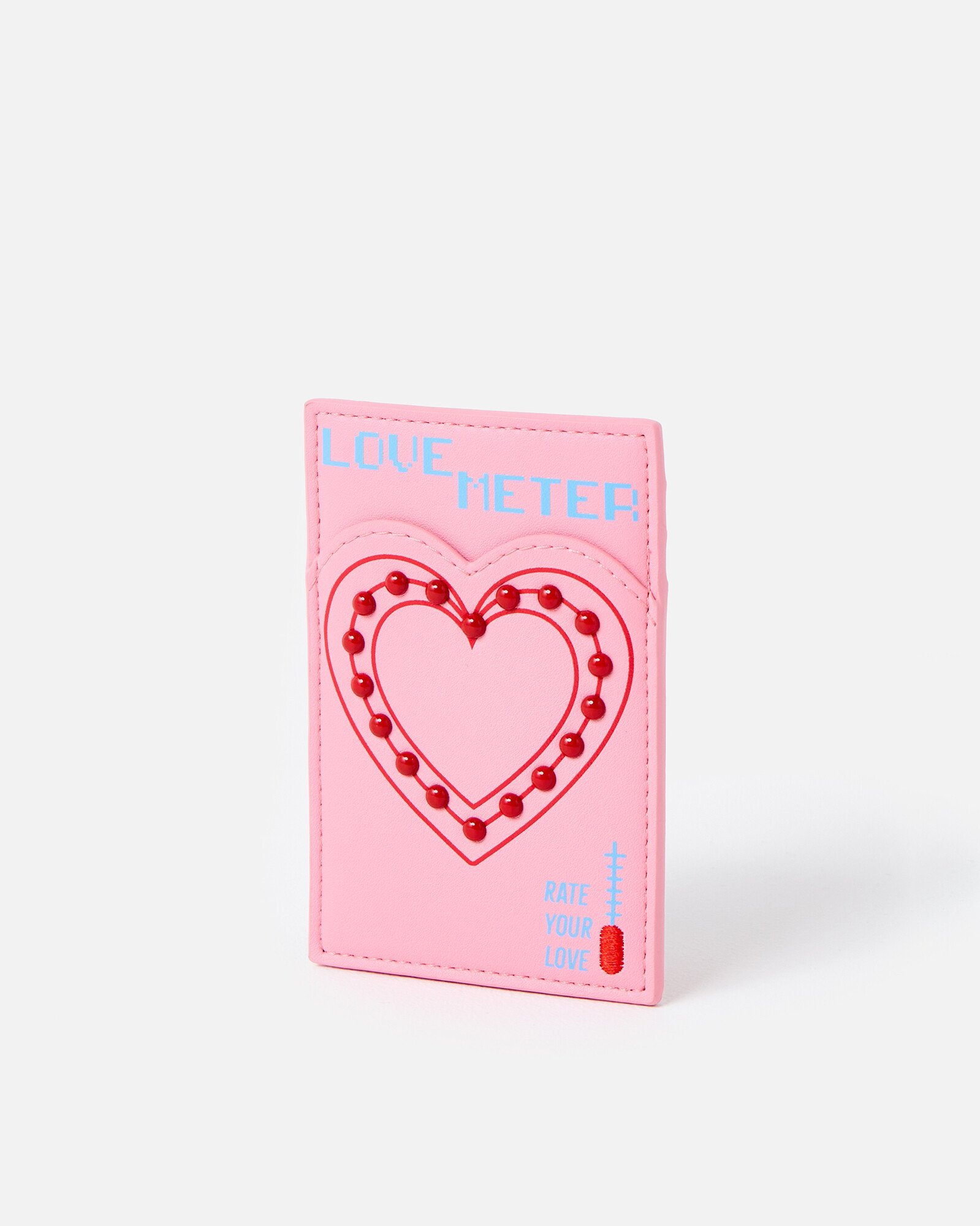Pink & Red Love Meter Credit Card Holder | Oliver Bonas