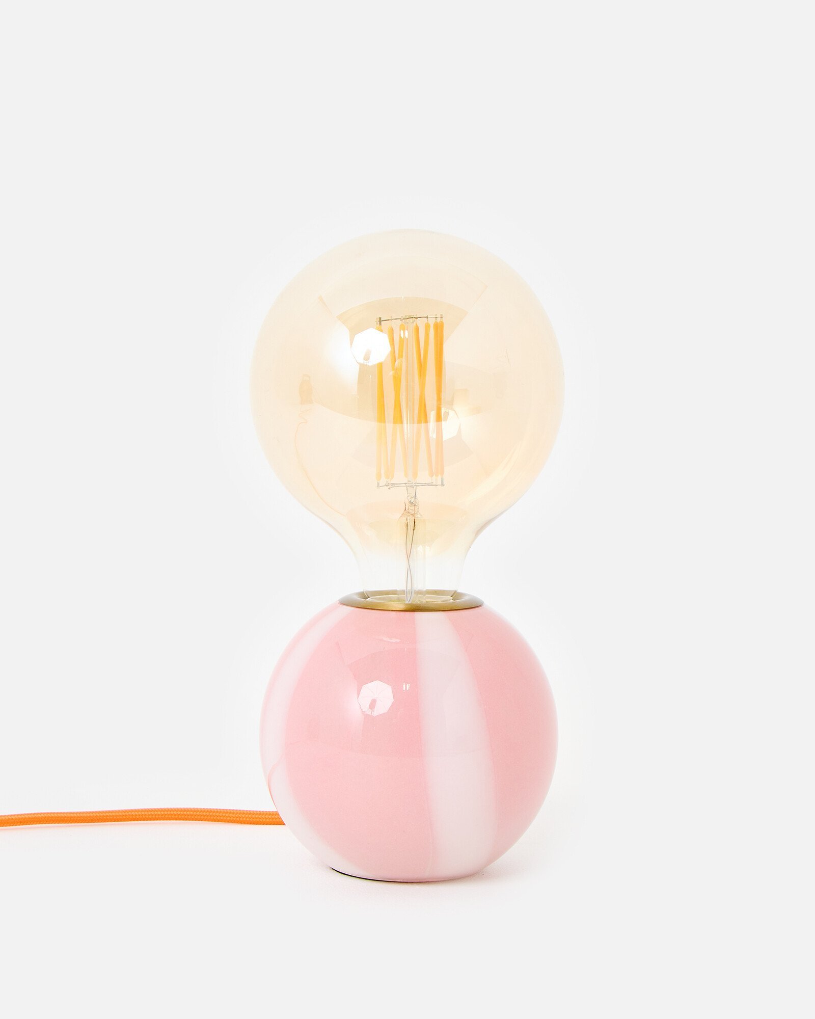 Raya Round Pink Desk Table Lamp Oliver Bonas