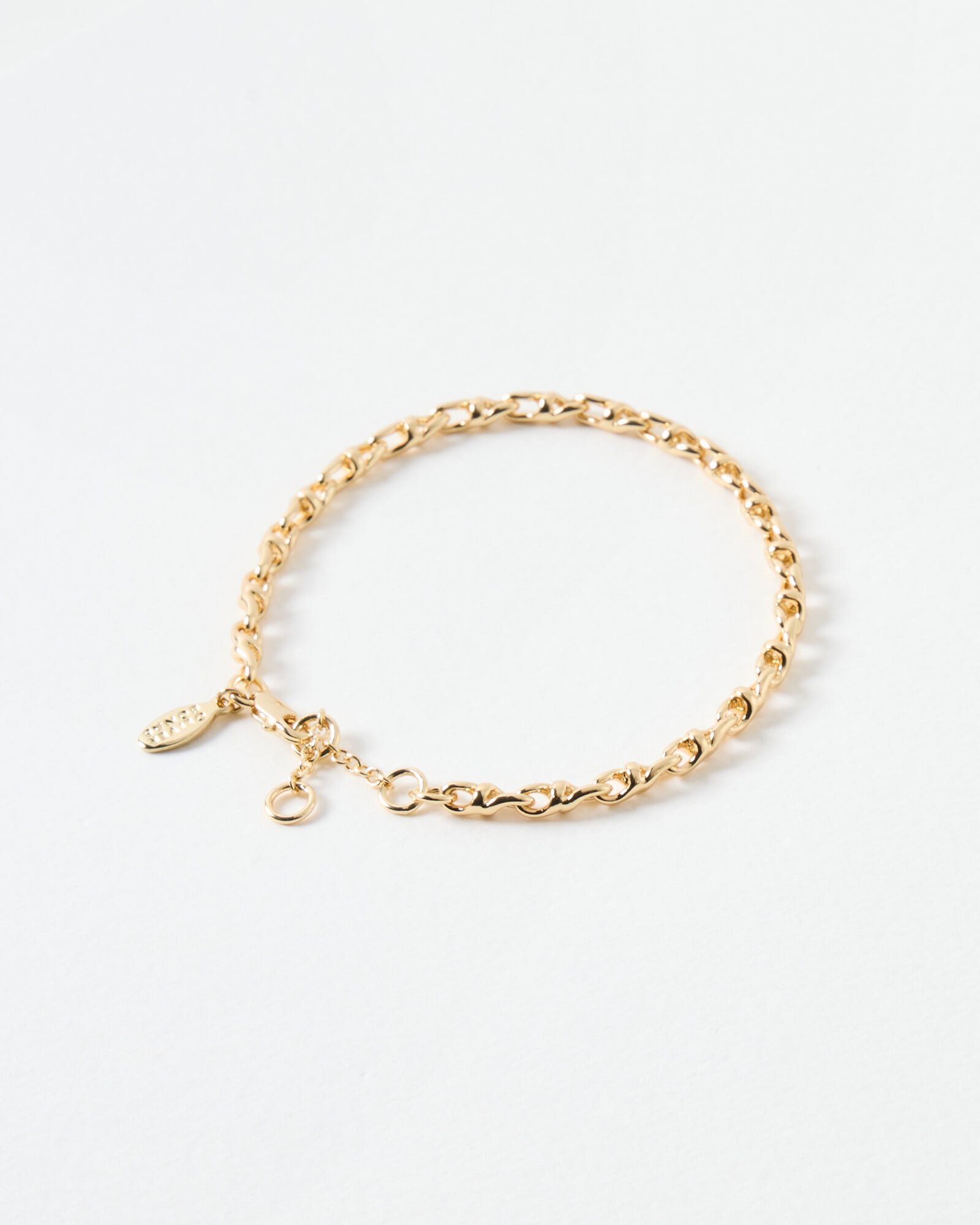 Lisa Gold Tone Twisted Chain Bracelet | Oliver Bonas