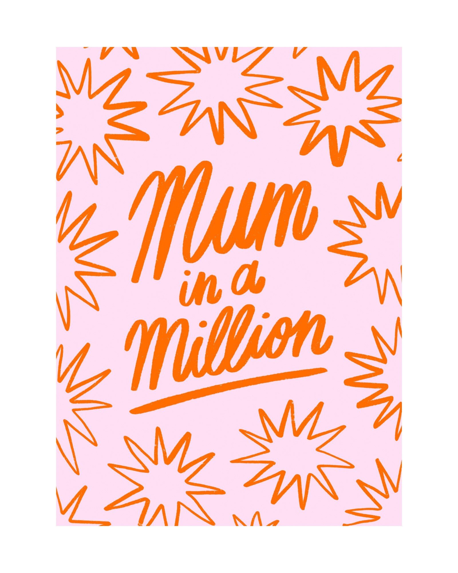 Mum in a Million Stars Mother's Day Card | Oliver Bonas