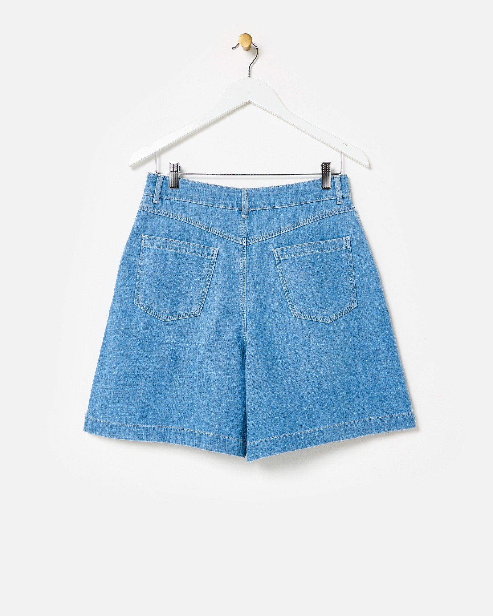 オーラリーFinx Chambray Gabardine Wide Shorts Auralee × Japanese