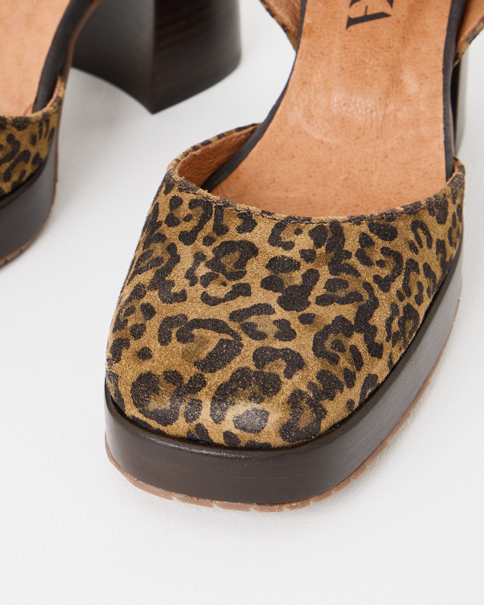 Esska Selina Animal Print Platform Heeled Sandals Oliver Bonas