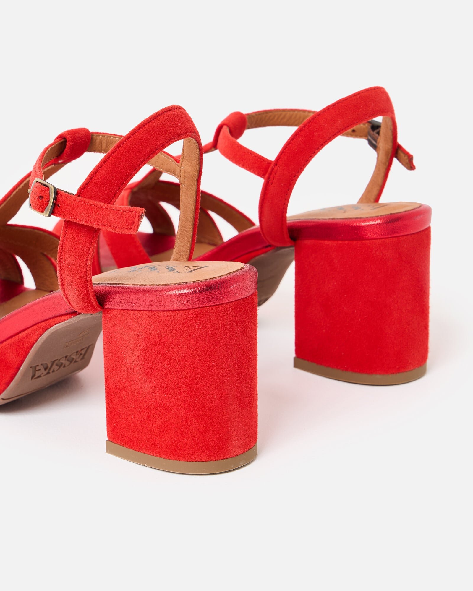 Sandali Manhattan in pelle in Rosso - Gianvito Rossi