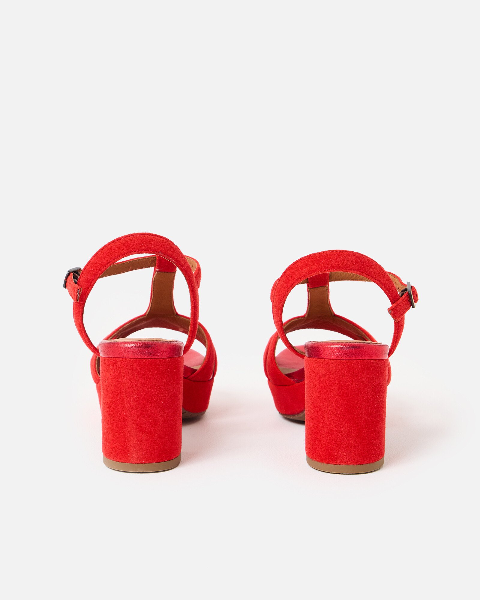 Easy Street Sandali Aldina Slide Donna, Colore Rosso, Tacco 3.2 Cm, Taglia 38.5 EU, Made In Italy
