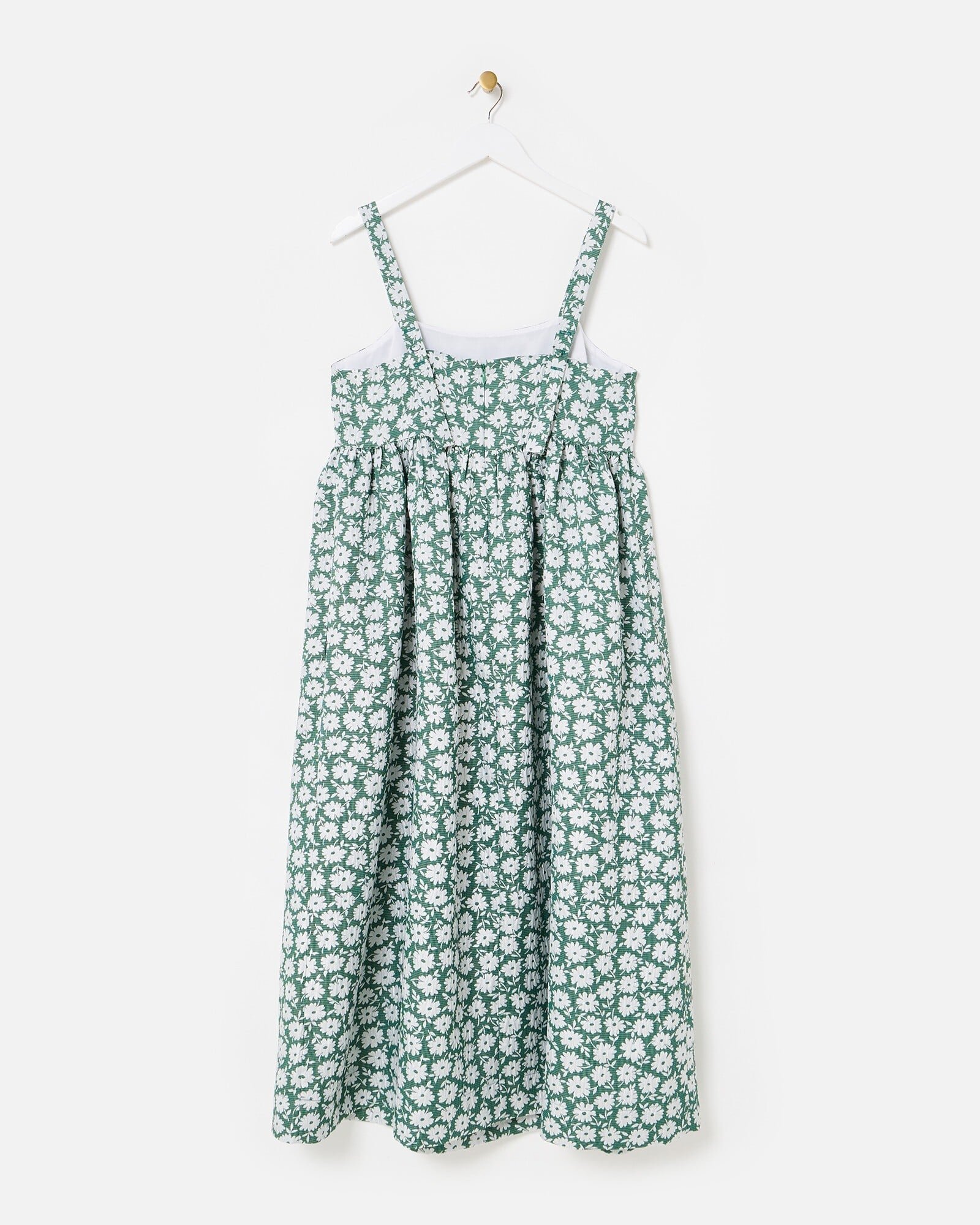 olive green semi formal dress Margaret Floral Midi Dress Green | Occasion Dress in Sizes XXS–6X main image 1