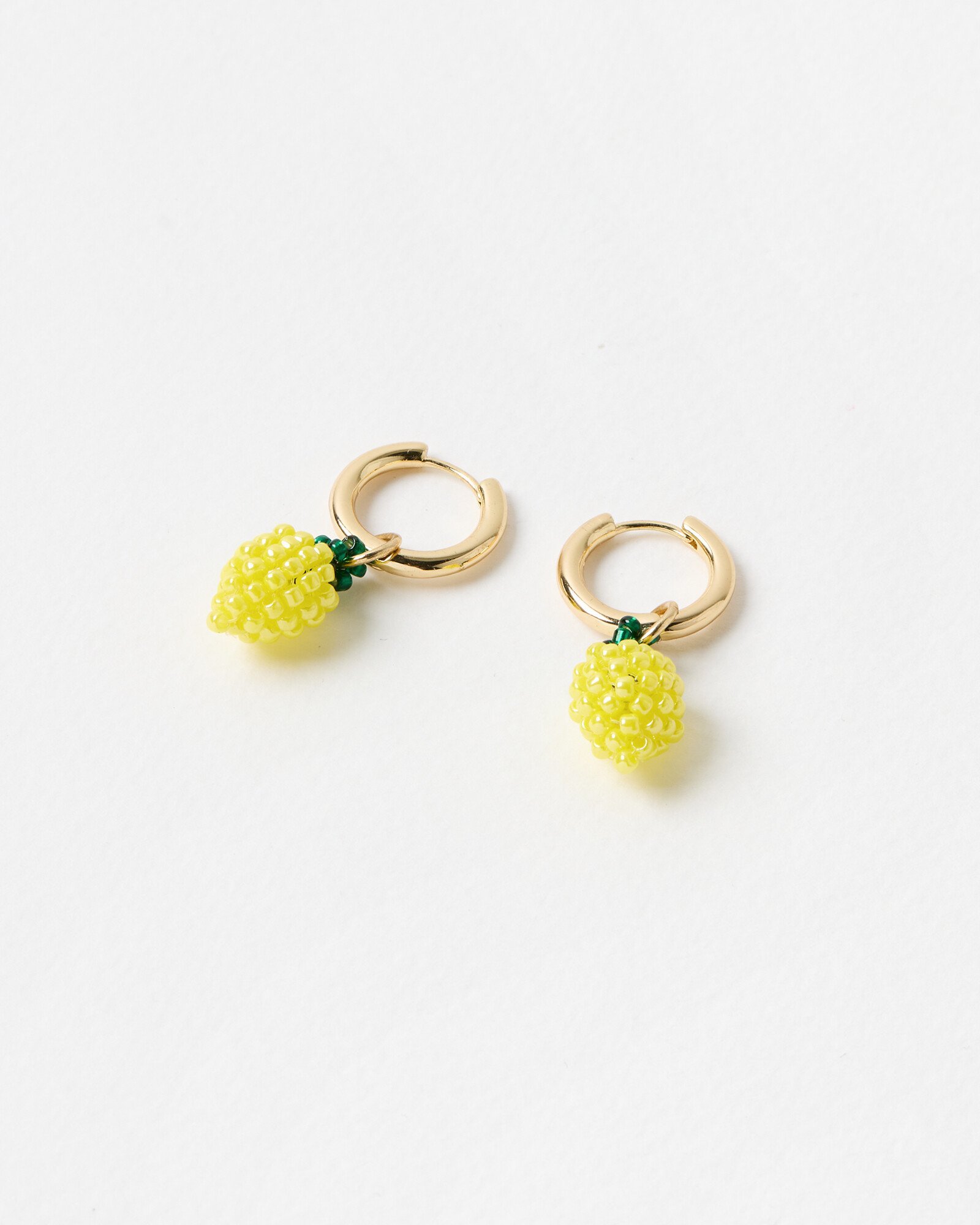 Callie Beaded Fruit Charm Drop Earrings Oliver Bonas