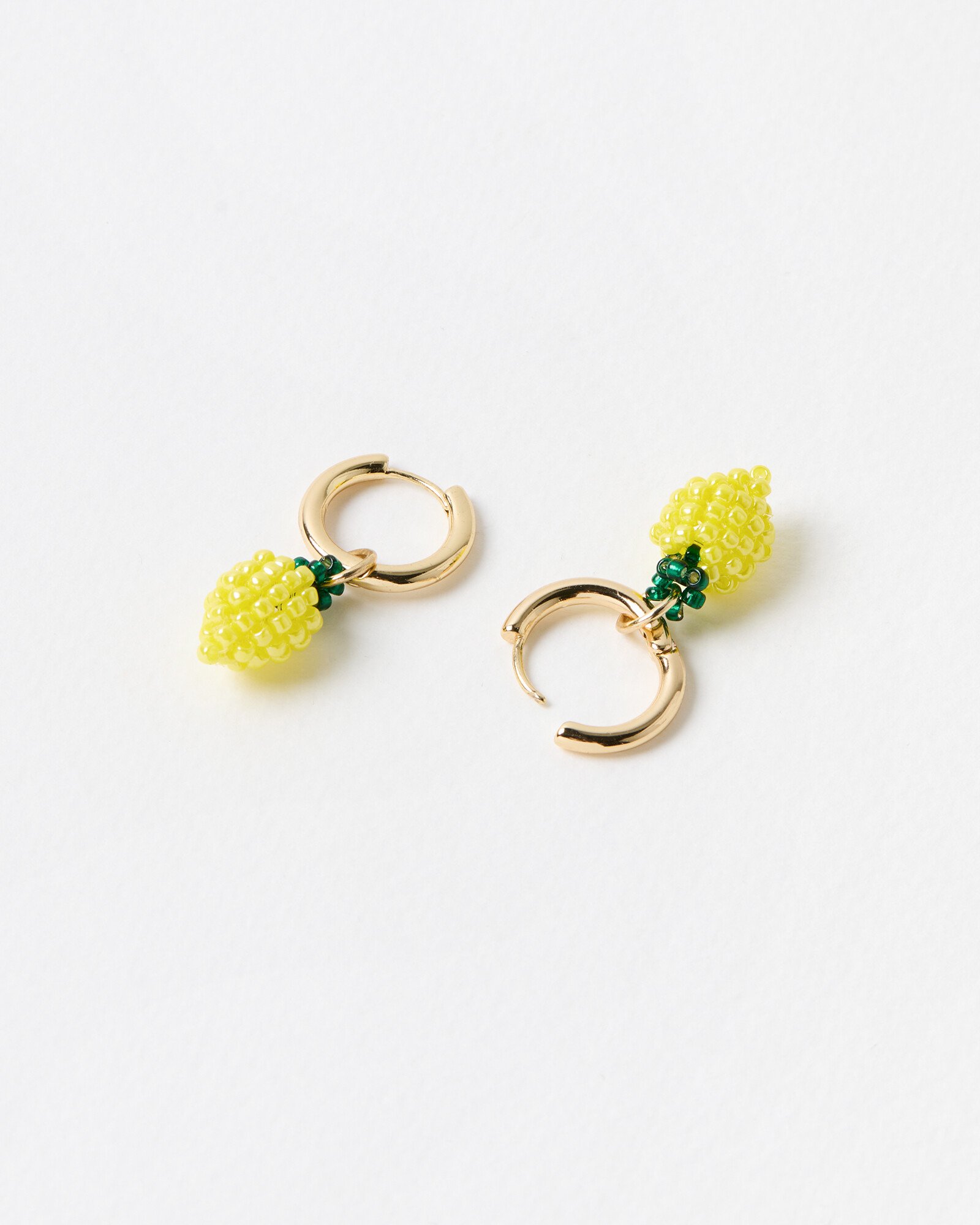 Callie Beaded Fruit Charm Drop Earrings Oliver Bonas