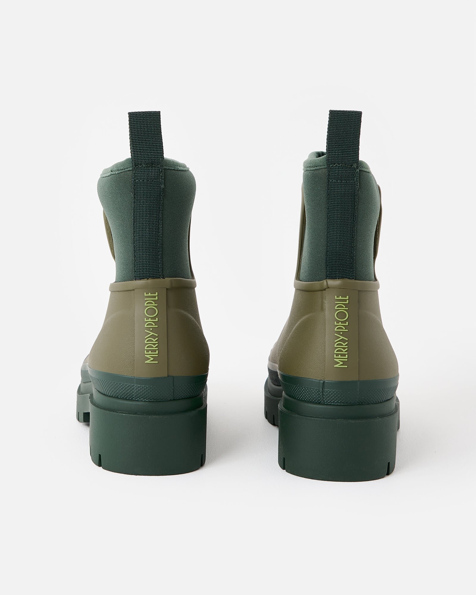 Merry People Khaki Green Tully Ankle Wellington Boots | Oliver Bonas