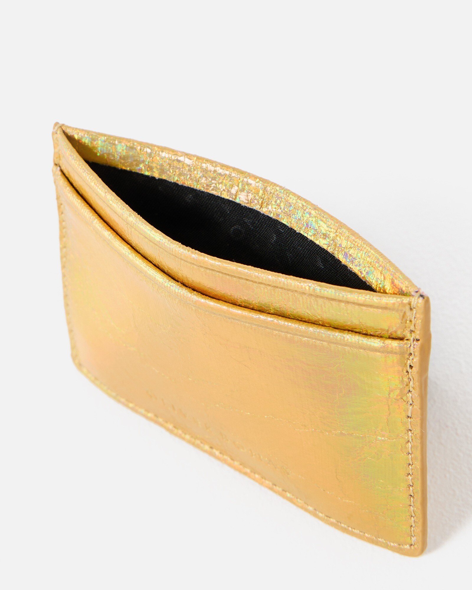 Gold Metallic Iridescent Card Holder | Oliver Bonas