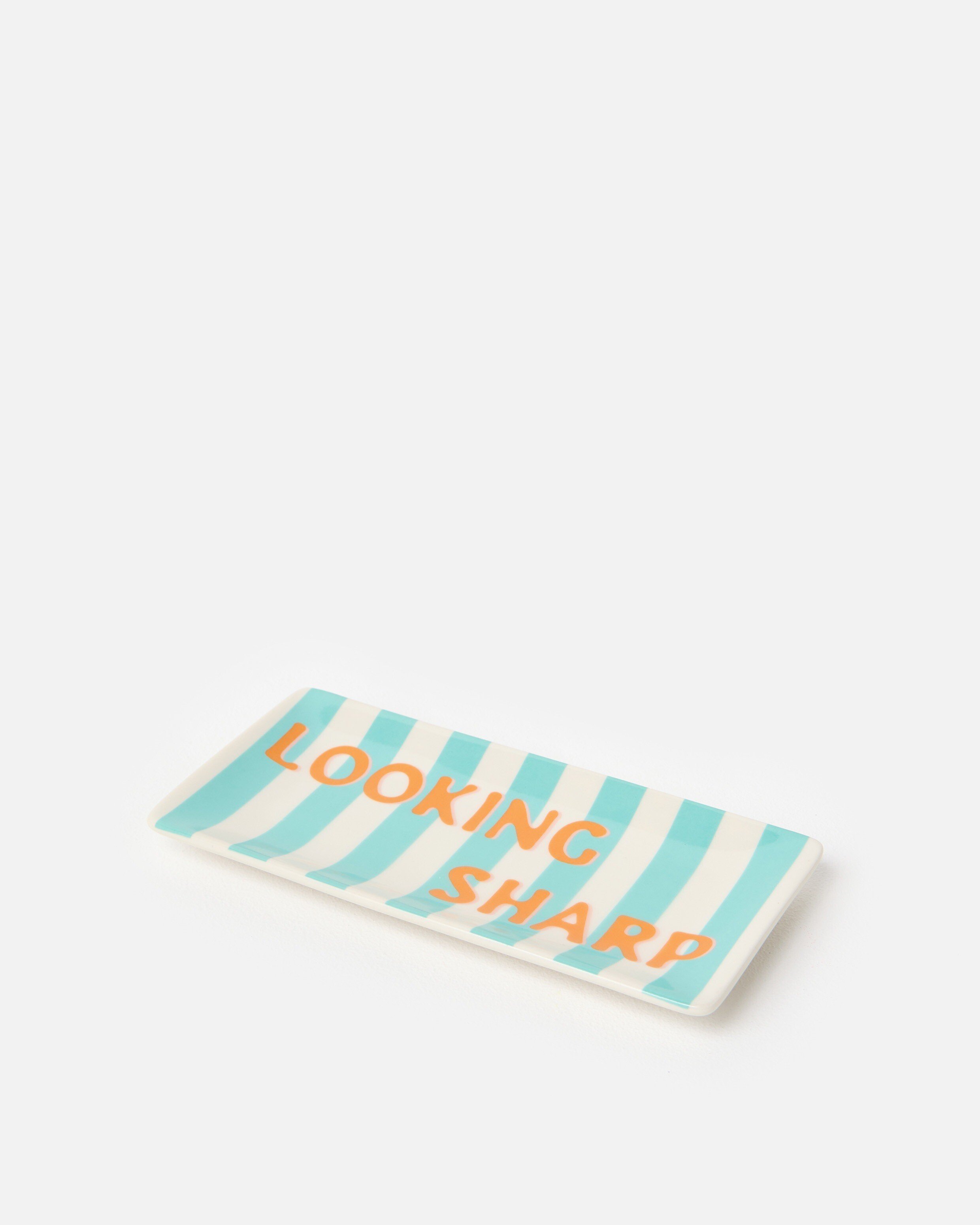 Looking Sharp Striped Glasses Tray Oliver Bonas