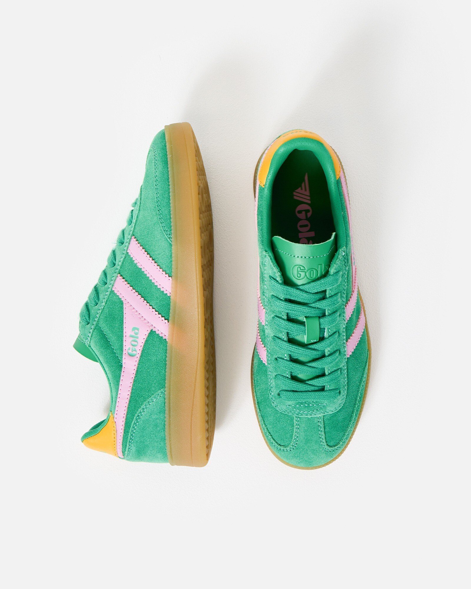 Gola Viper Jade Green & Candy Pink Trainers | Oliver Bonas