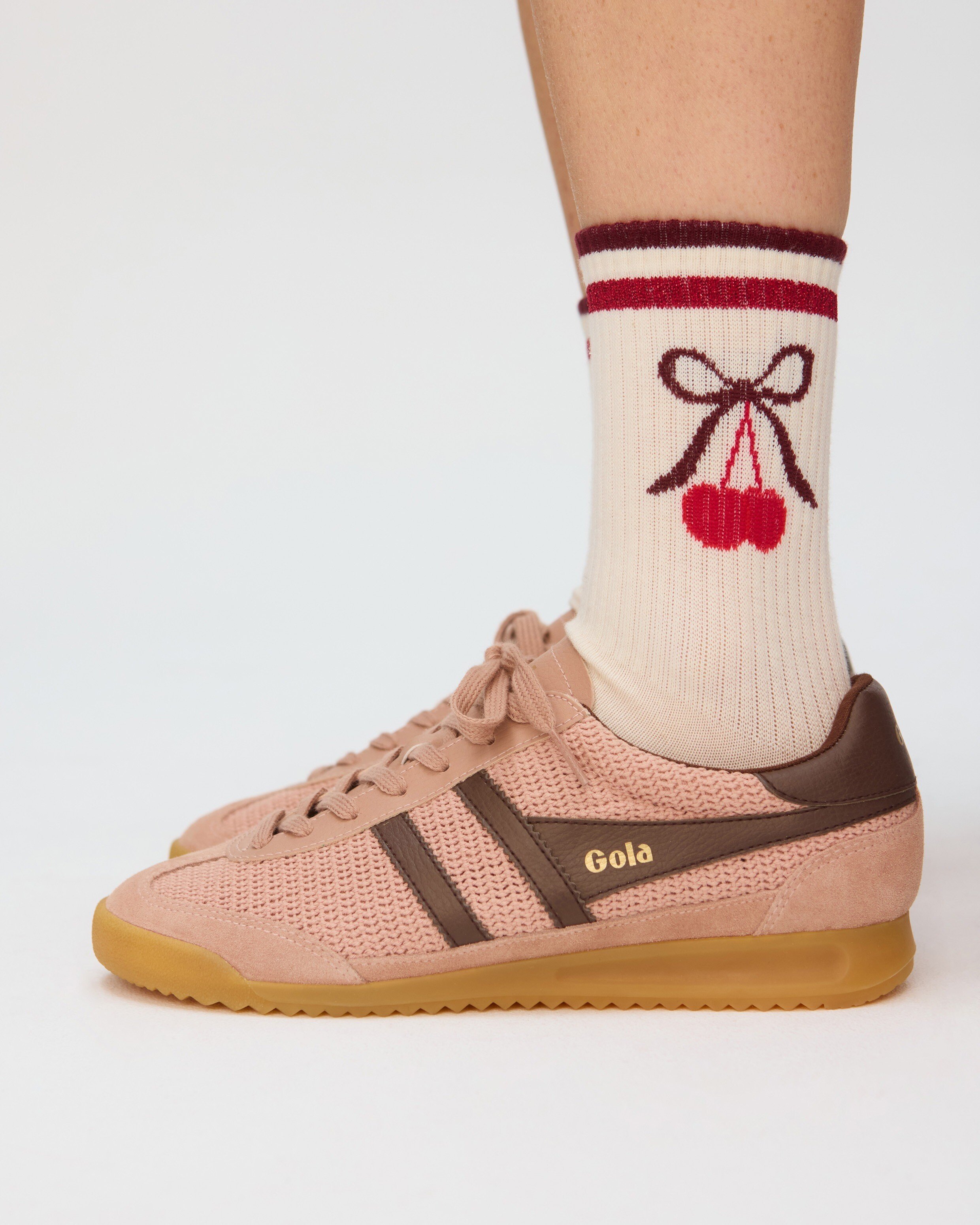 Gola Tornado Zephyr Cameo & Dark Brown Trainers | Oliver Bonas