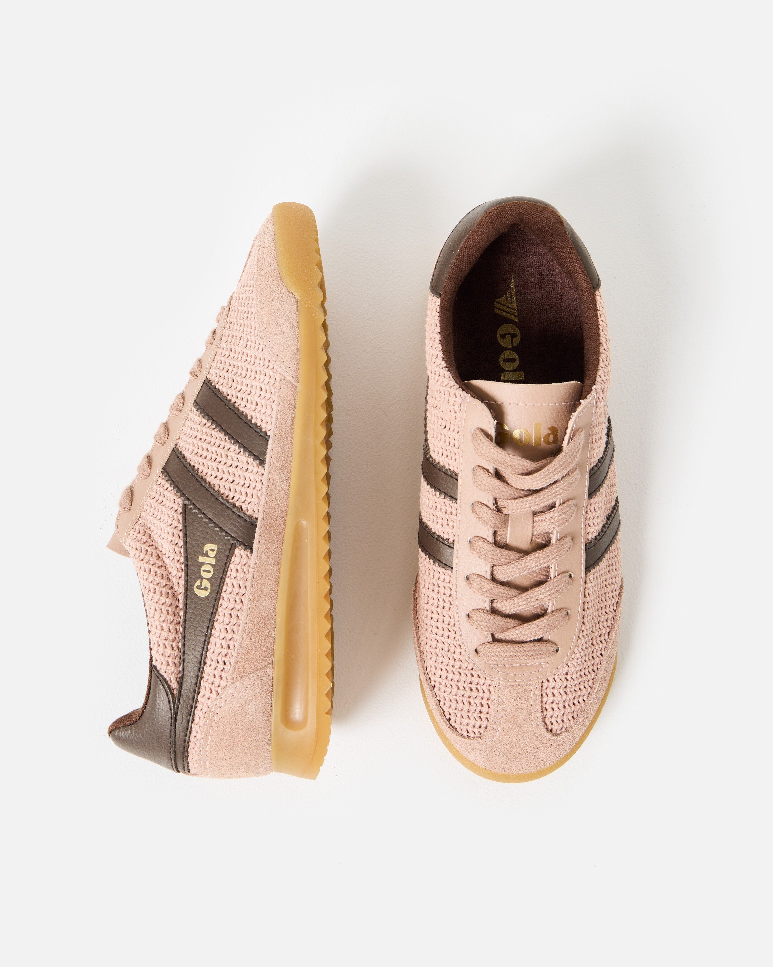 Gola Tornado Zephyr Cameo & Dark Brown Trainers | Oliver Bonas