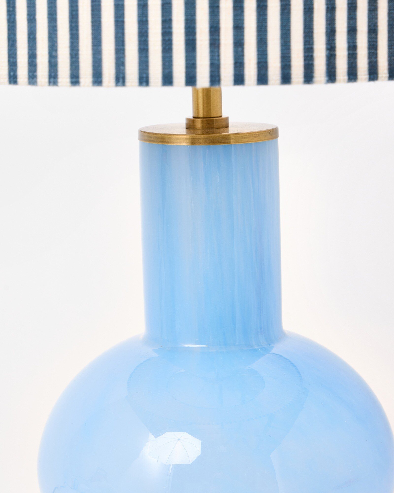 Daniela Tall Blue Table Lamp Shade Oliver Bonas