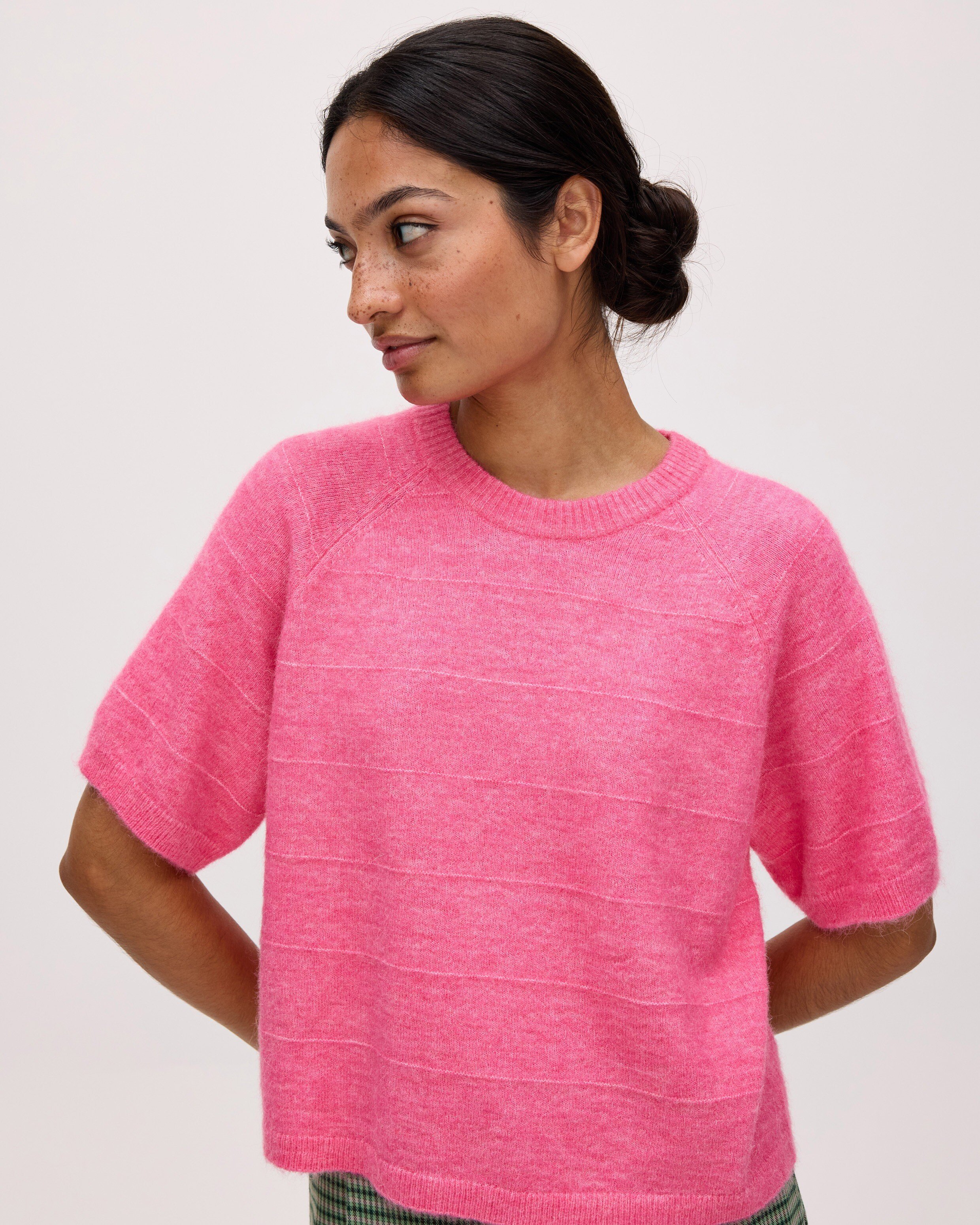 CARCOS Plus Size Summer Tee – Short Sleeve Color Block Crewneck Tunic Top (XL-5XL) - View #4