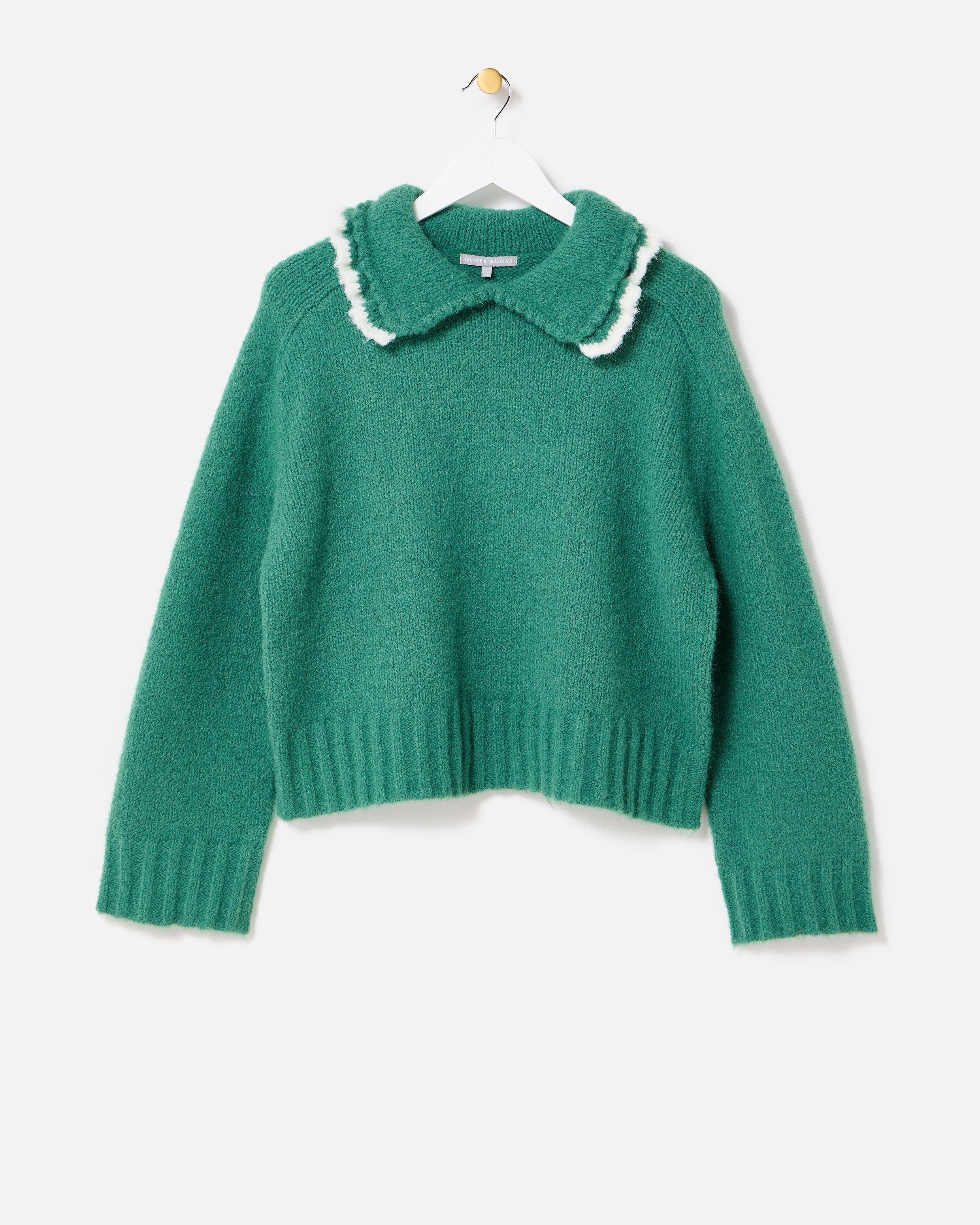 トップス POMIII PARTAGE frill neck knit POMIII PARTAGE frill neck knit Frill Neck Next Frill Jumper Ruffle