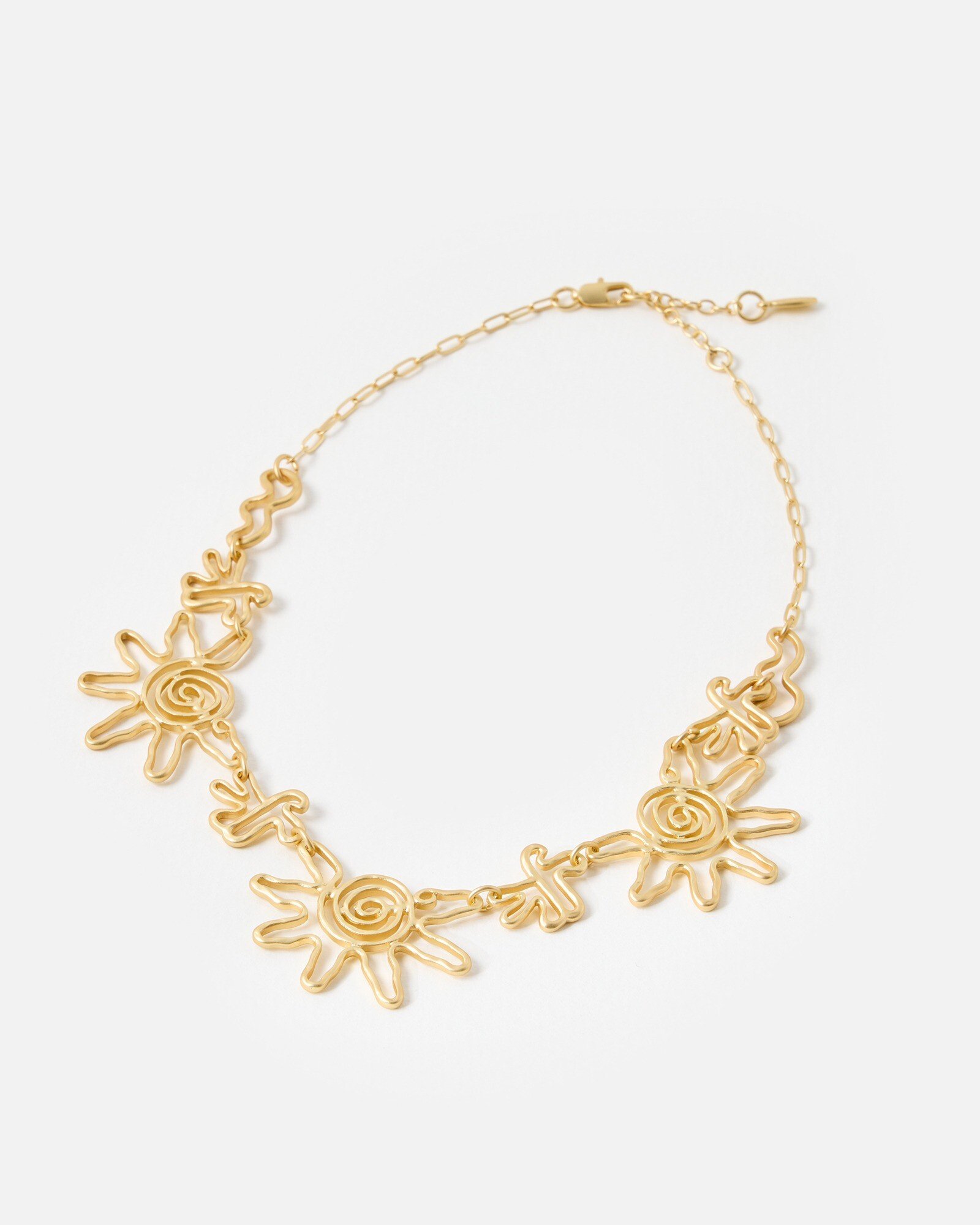 Soleil Sunshine Spiral Statement Necklace | Oliver Bonas