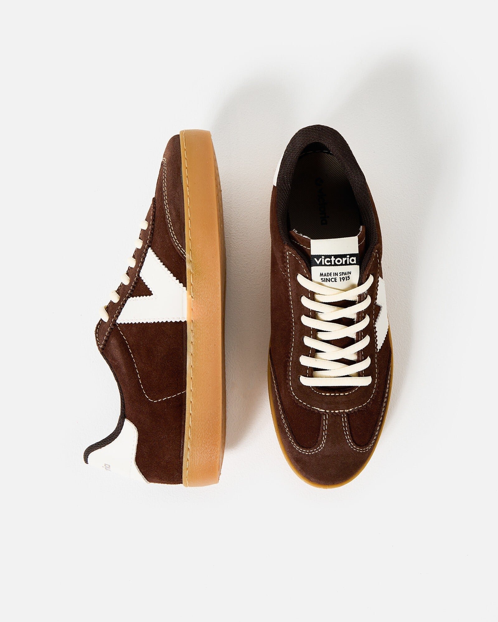 Victoria Berlin Ciclista Chocolate Brown Suede Trainers | Oliver Bonas