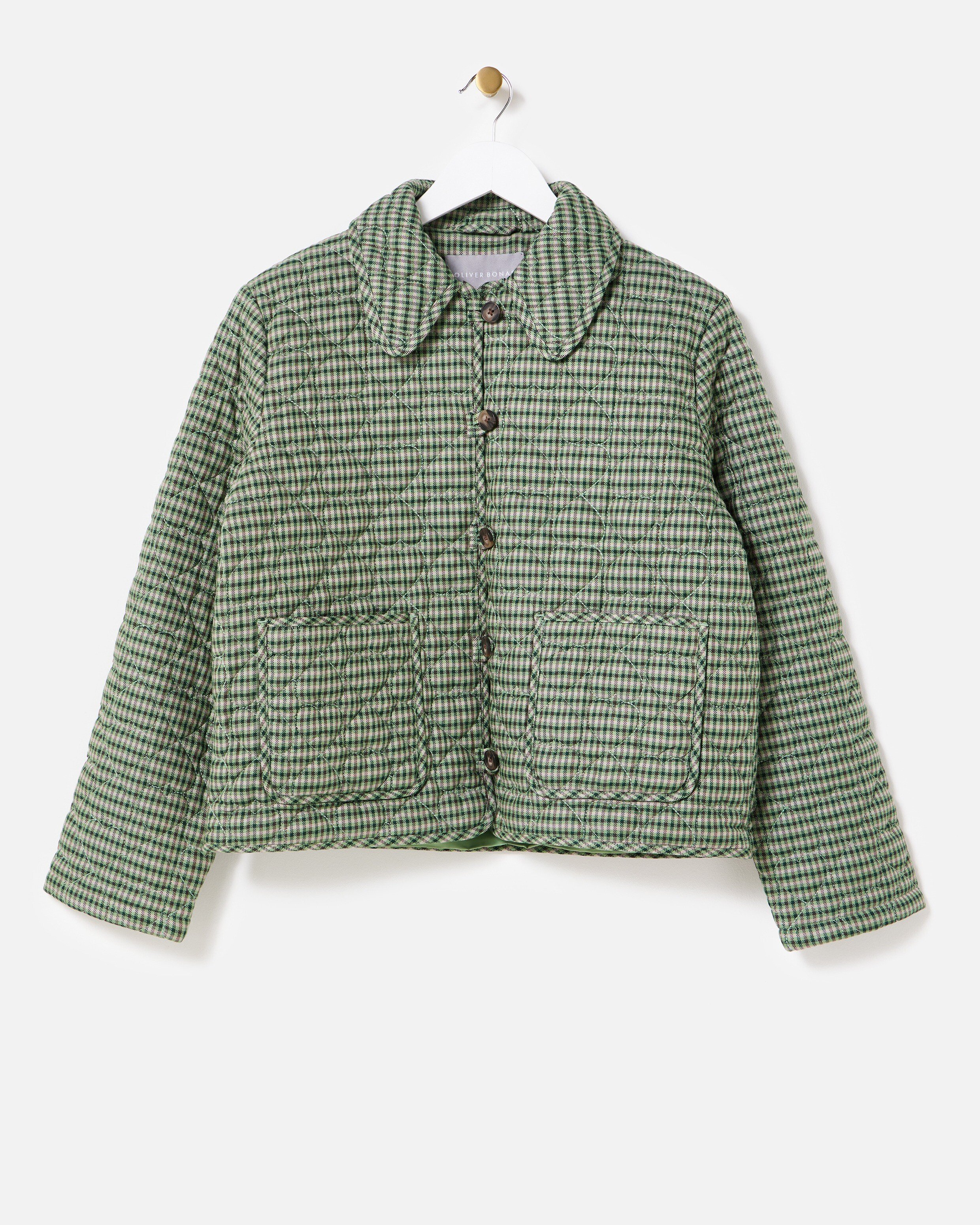 Checked Outer Jacket-グリーンM CATEGORY Outer | harapeco Store