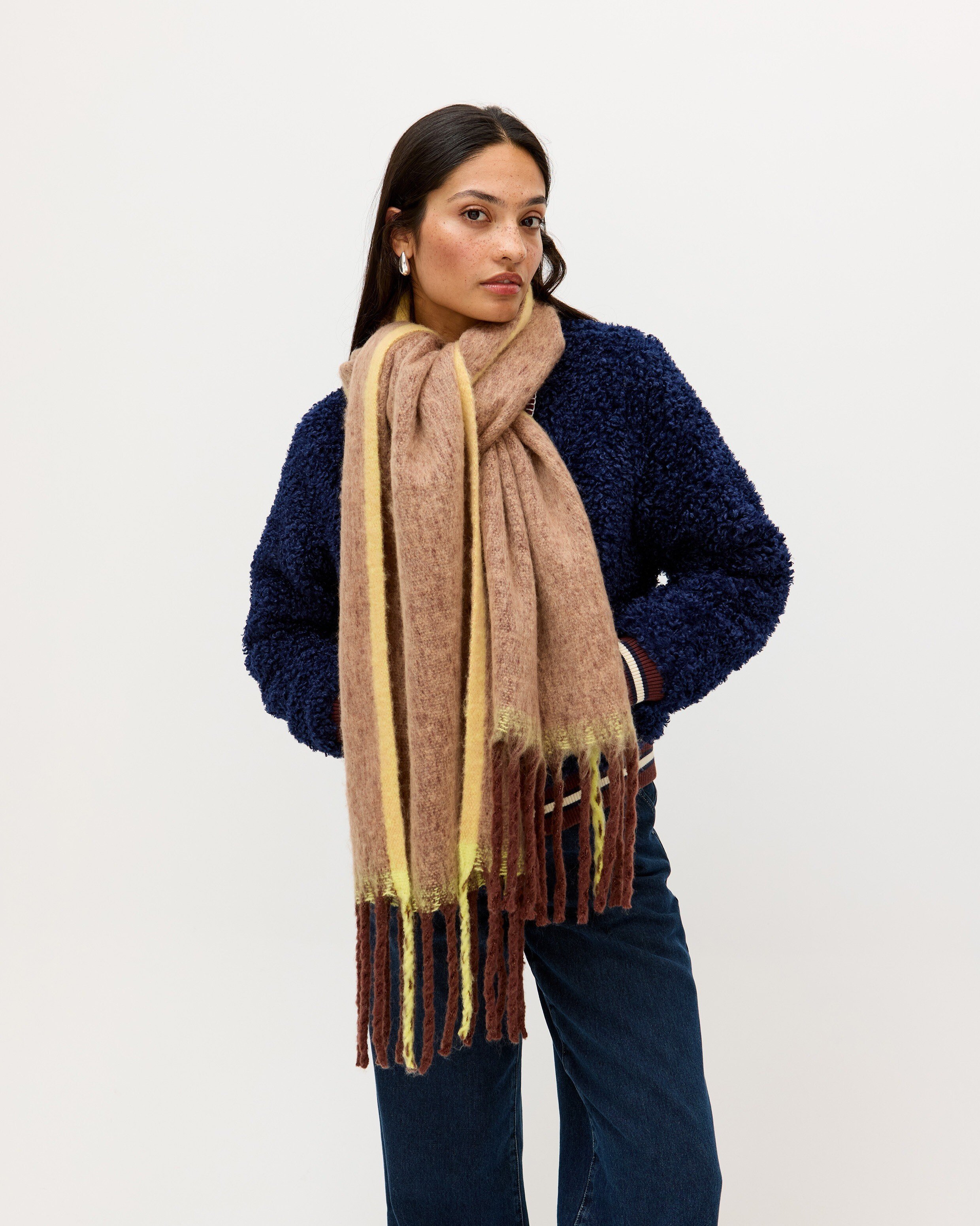 最終価格　rosa mosa MITTONS SCARF COMBO MITTENS SCARF Combo + Hand-knit Scarf + Rust Red – rosa mosa