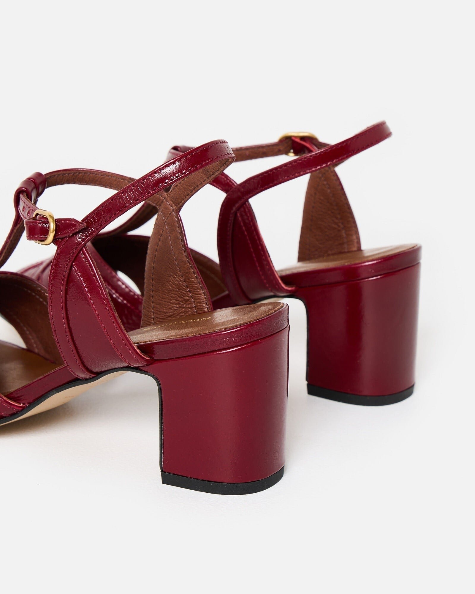 Anonymous Copenhagen Therese 55 Wine Red Heels | Oliver Bonas