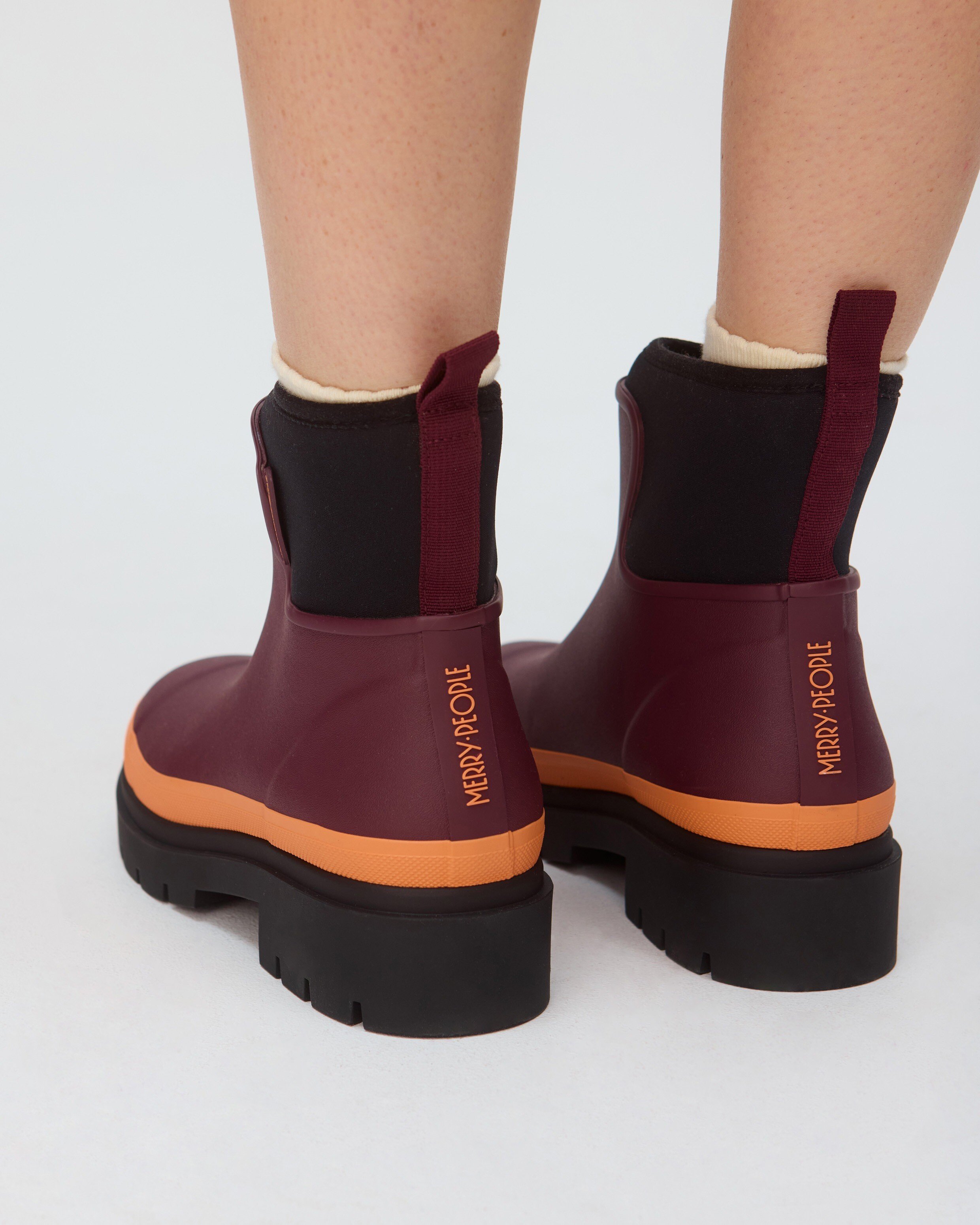 Merry People Womens Tall Black Rain Boots Wellington Boots Women