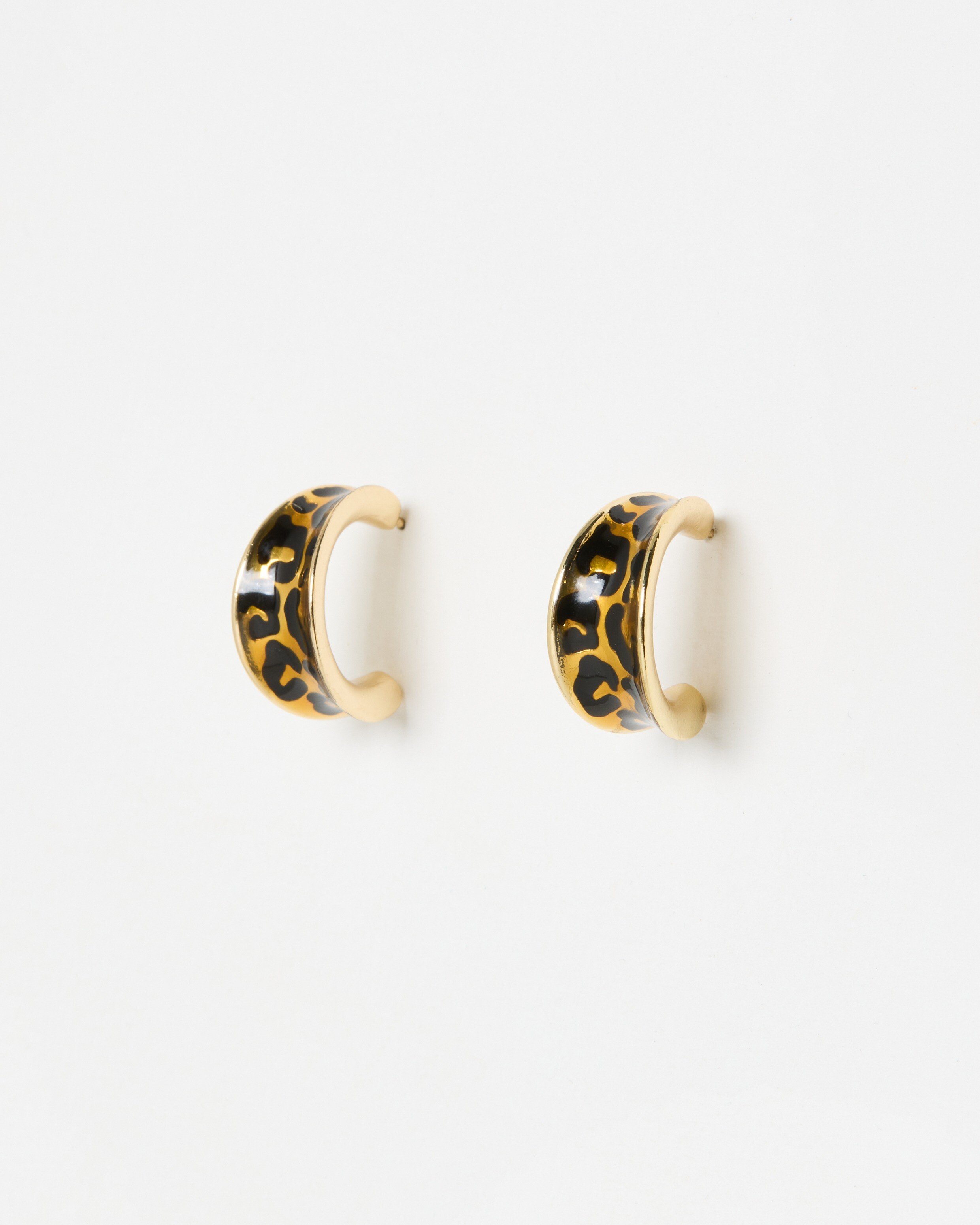 Fashion Bohemia Acrylic Acetate Hoop Earrings For Women Vintage Leopard