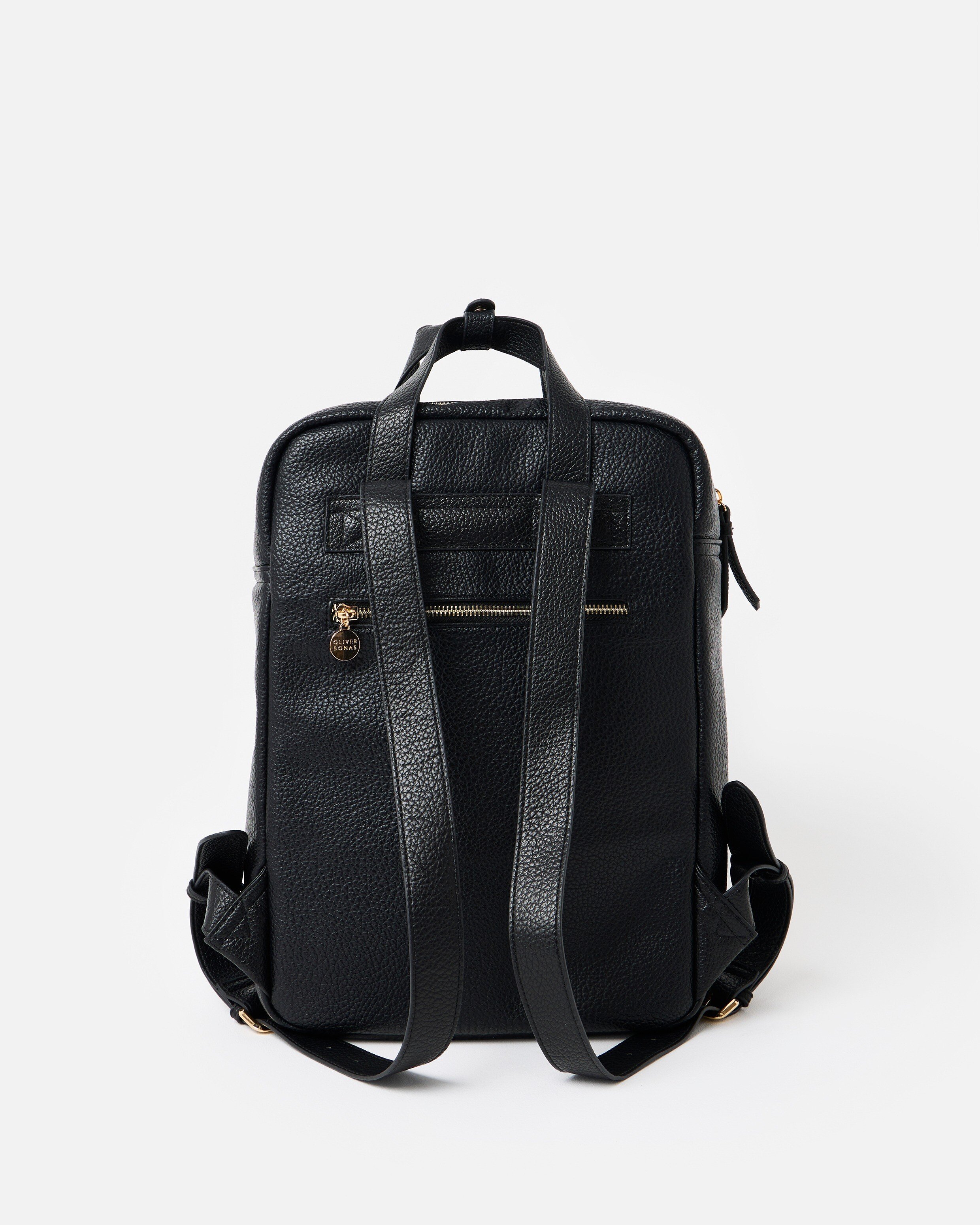 Mami Black Laptop Backpack | Oliver Bonas