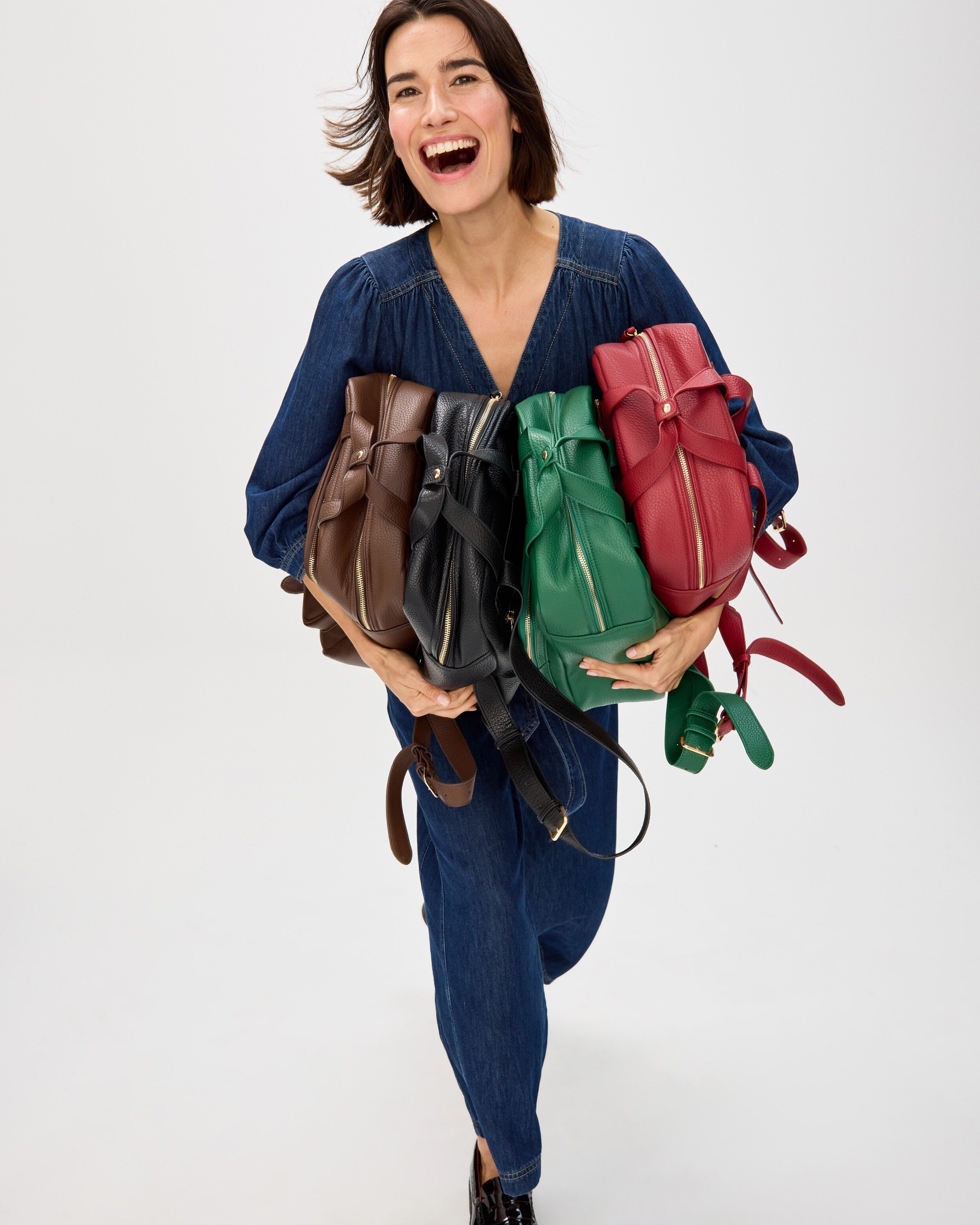 Mami Green Laptop Backpack | Oliver Bonas