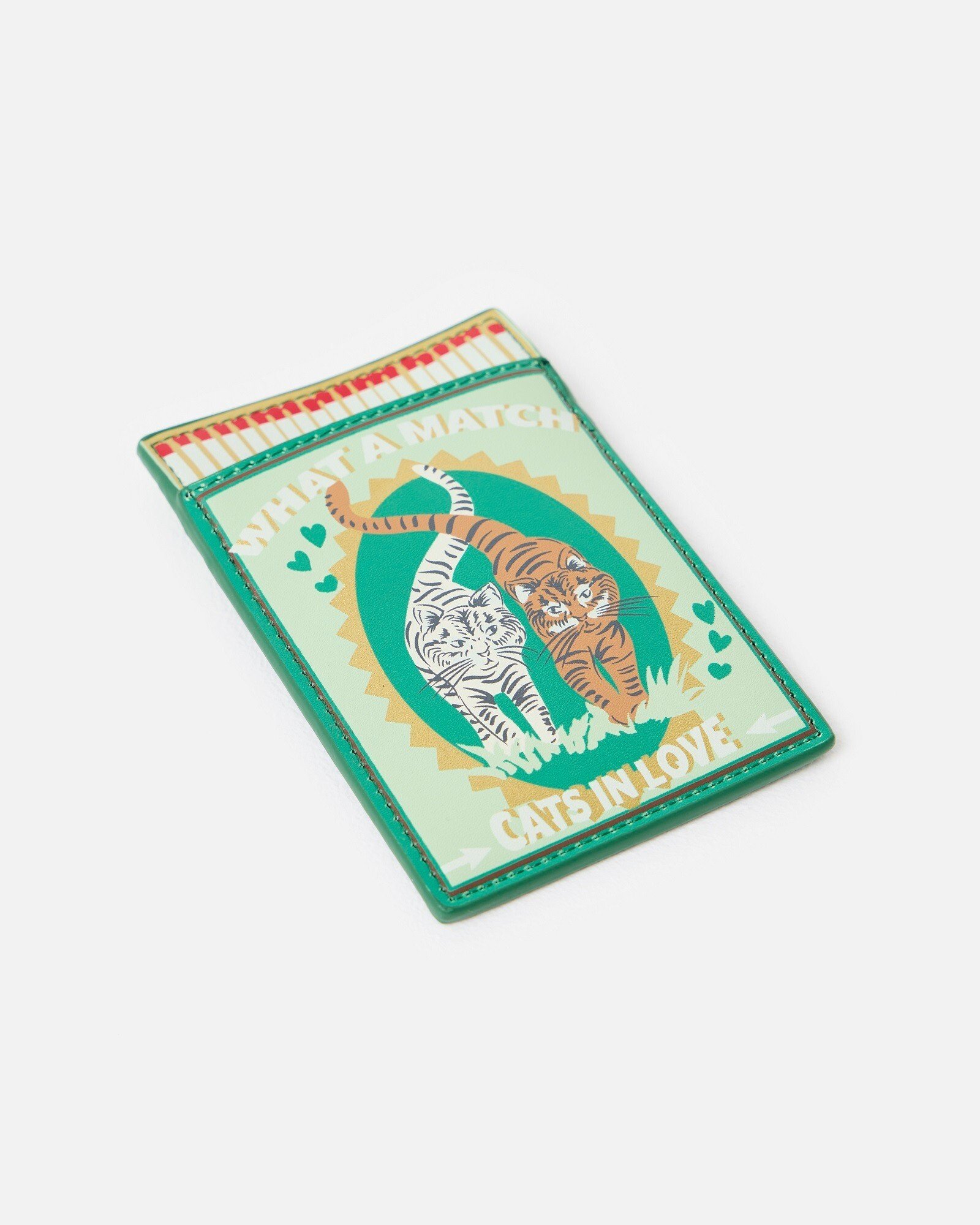 Green Cat Matchbox Credit Card Holder | Oliver Bonas