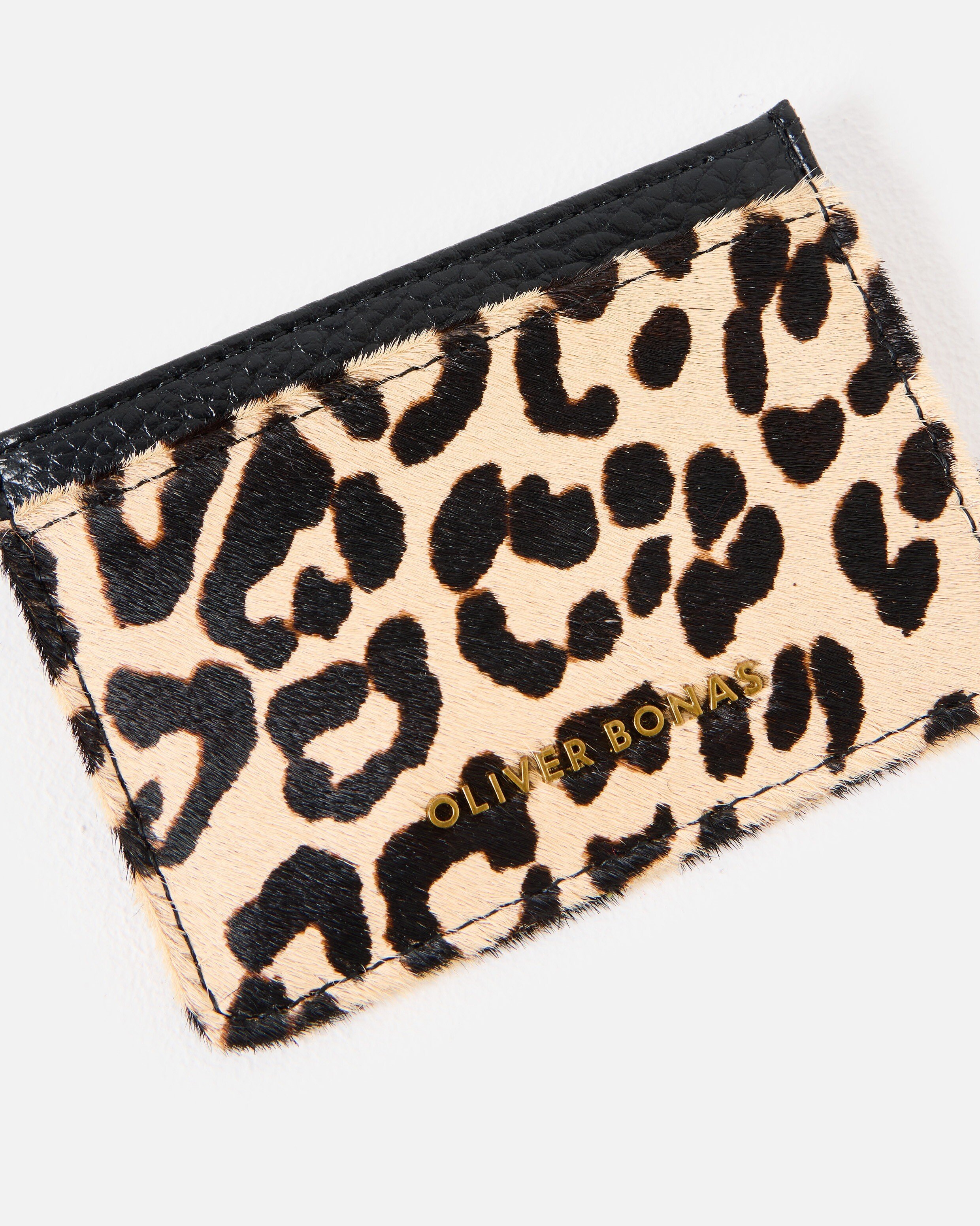 Porte-carte ID Ultra Plat Léopard – Femme – Simili Cuir Grainé Multicolore