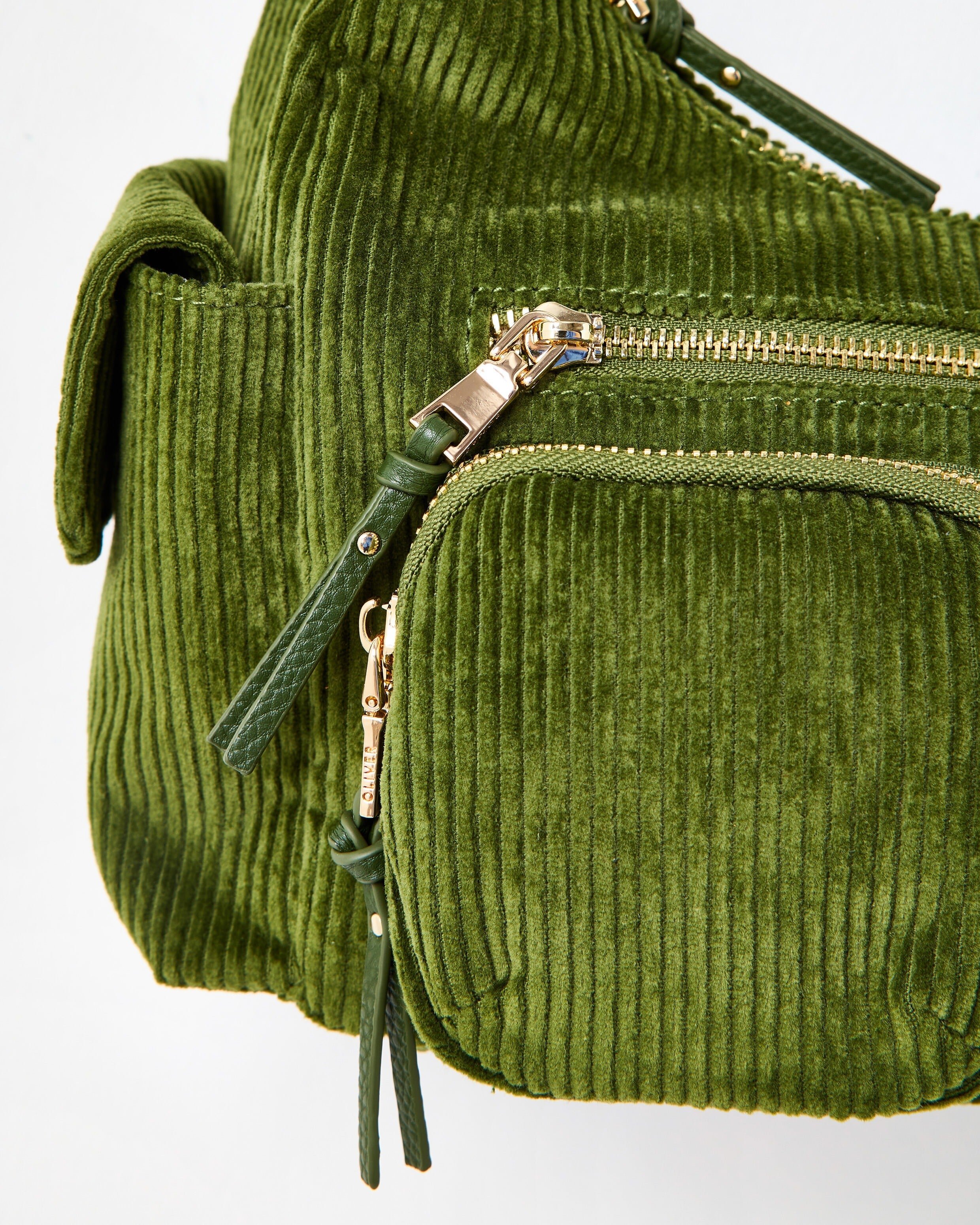 Sac Fourre-tout Oliver Bonas Sadie - Vert - Anses Doubles - Zippé - Neuf