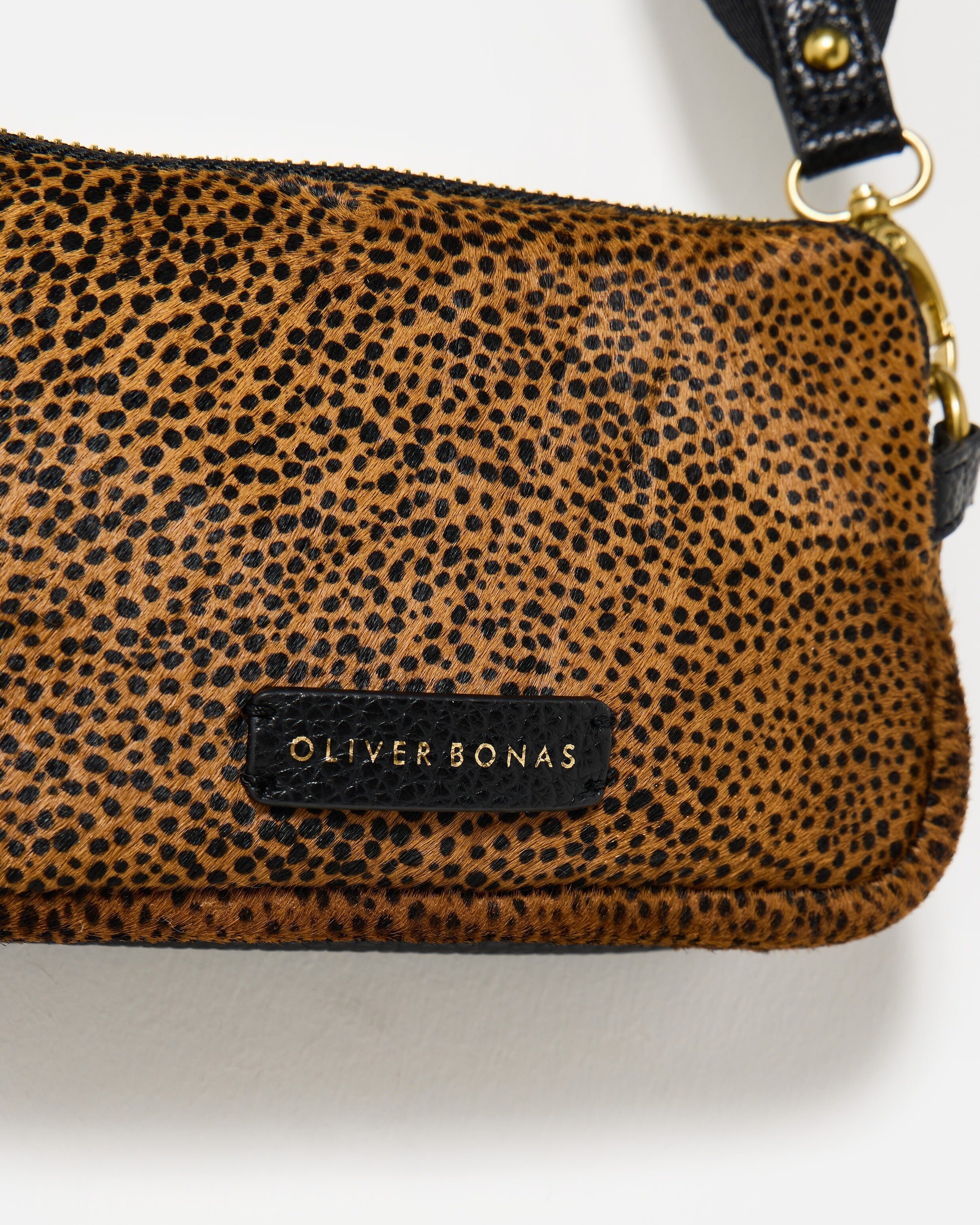 Naha Brown Cheetah Print Crossbody Bag | Oliver Bonas